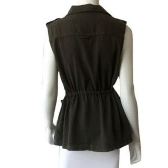 Sanctuary Sanctuary Olive Green Sleeveless Tencel Cargo Vest Size S / US 4 / IT 40 - 3 Thumbnail