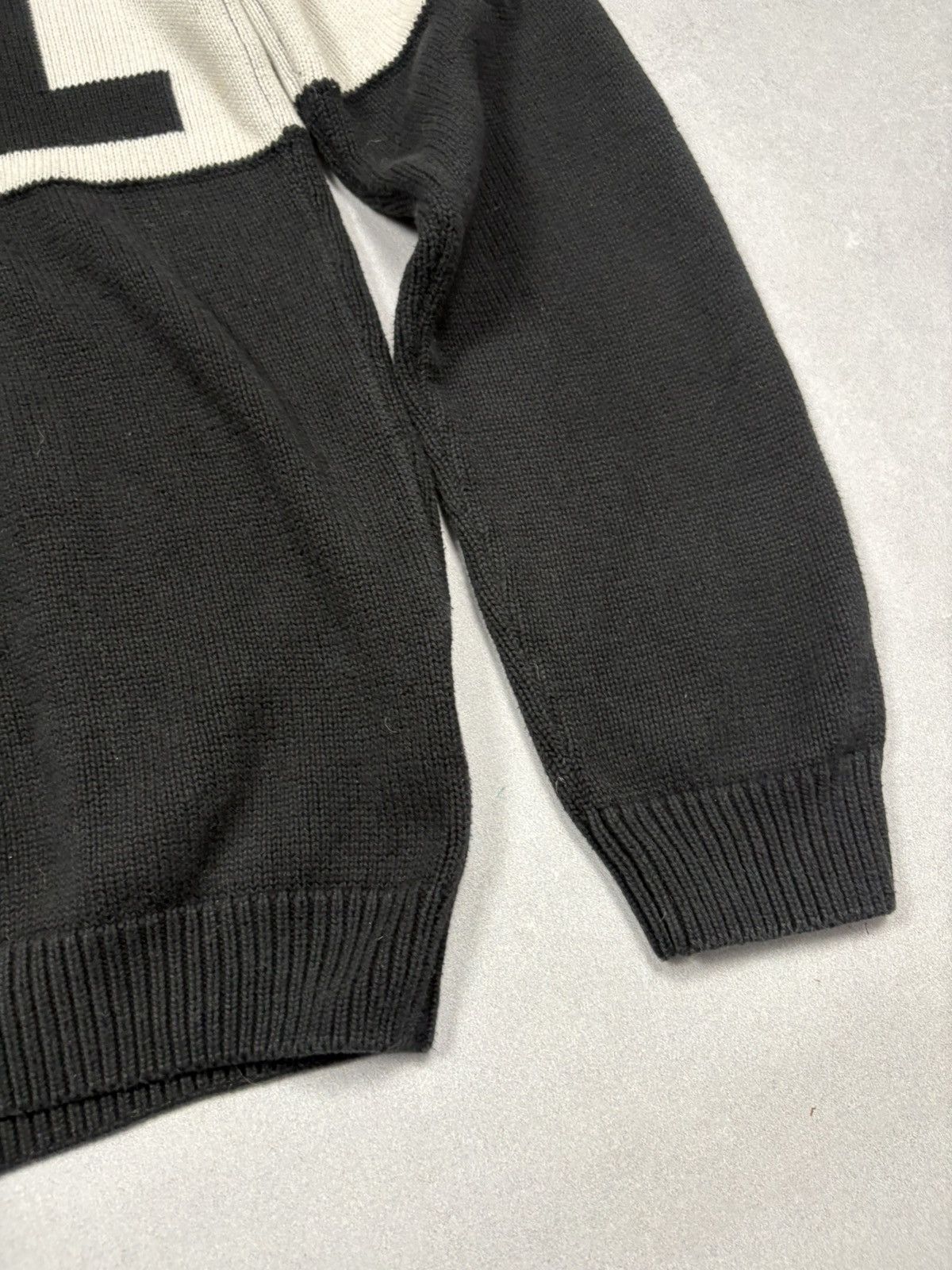 Karl Lagerfeld Karl Lagerfeld Logo Knit Sweater Black Big Graphic S-M Size US S / EU 44-46 / 1 - 7 Thumbnail