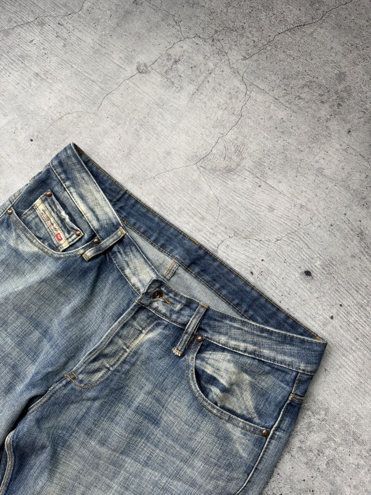 Japanese Brand Vintage Diesel Jeans Washed Wide Japanese Y2K Avant Garde Size US 38 / EU 54 - 10 Thumbnail