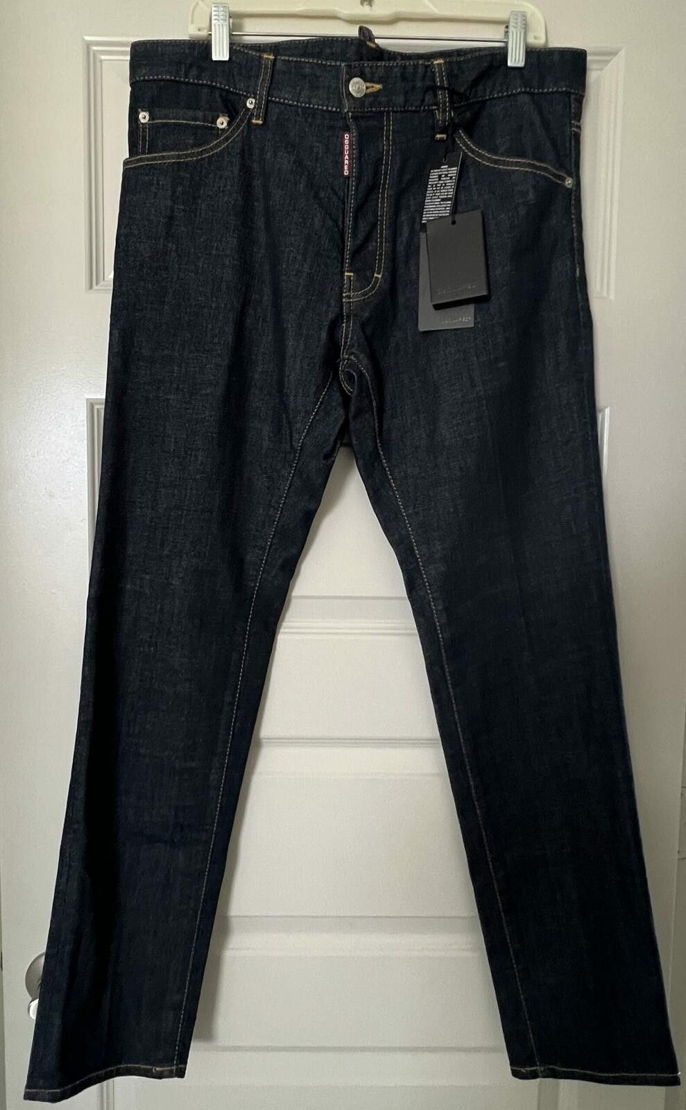 Dsquared2 Dsquared2 Men's Dark Blue Cool Guy Logo Chain Jeans sz 42 Size US 42 / EU 58 - 1 Thumbnail