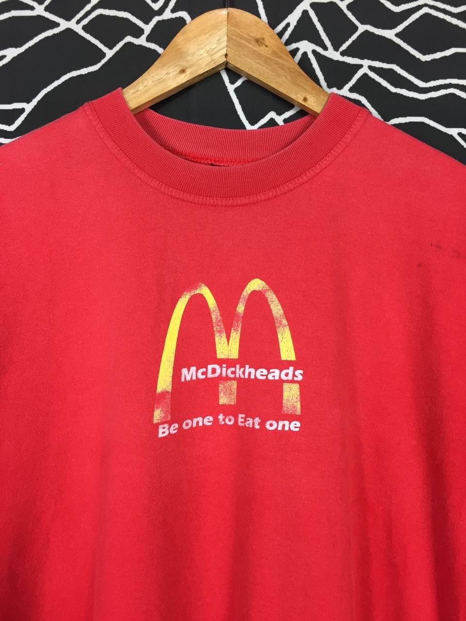 Seditionaries × Vintage Vtg 90s McDickheads Be One To Eat One McD Parody Funny Tee Size US S / EU 44-46 / 1 - 3 Thumbnail