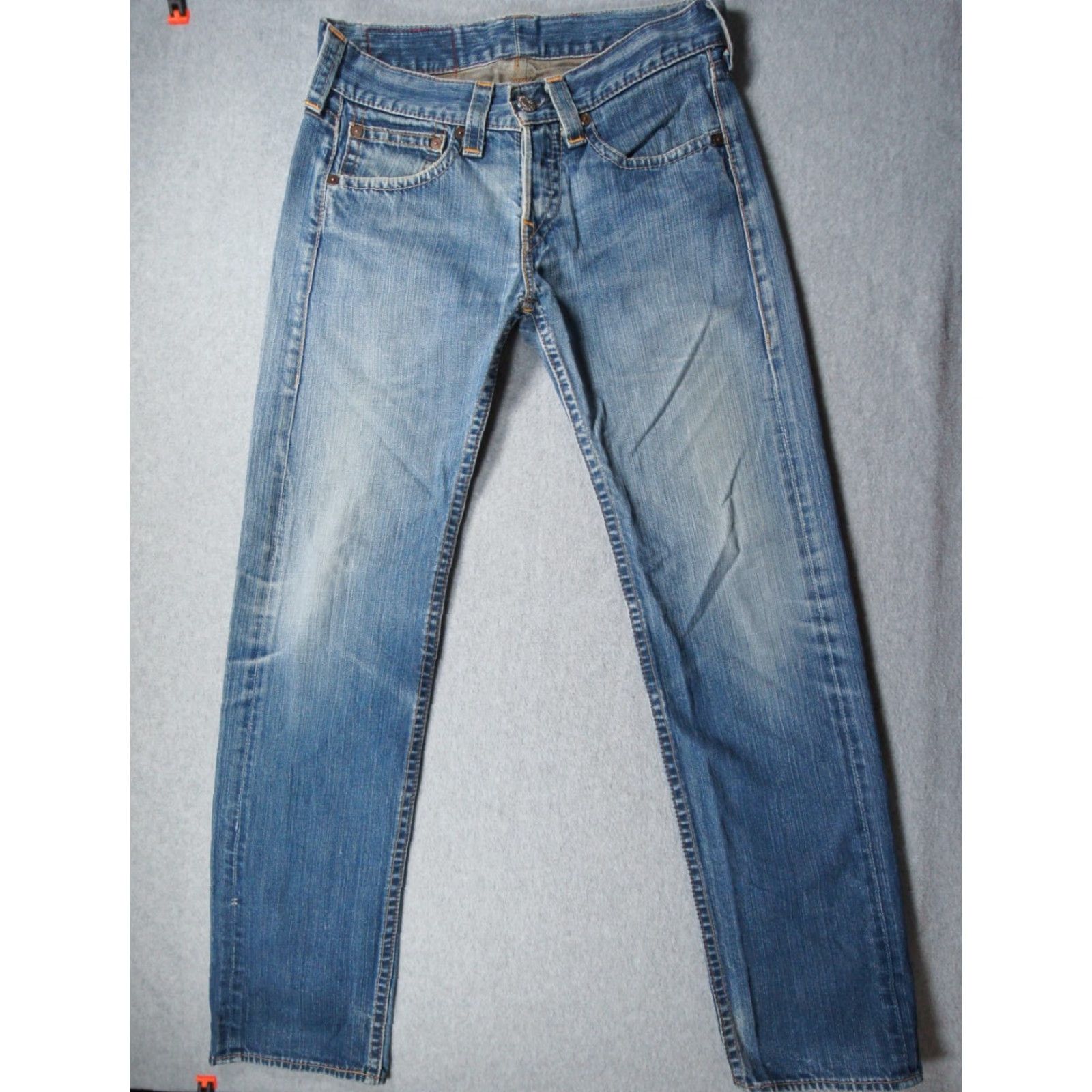 Levi's VINTAGE Levi's Jeans 32x34 Blue Denim Pants Straight Regular Button Fly Casual Levi's 500 Series Mens 5-Pocket Design Denim Blue Straight Mens Size US 32 / EU 48 - 4 Thumbnail