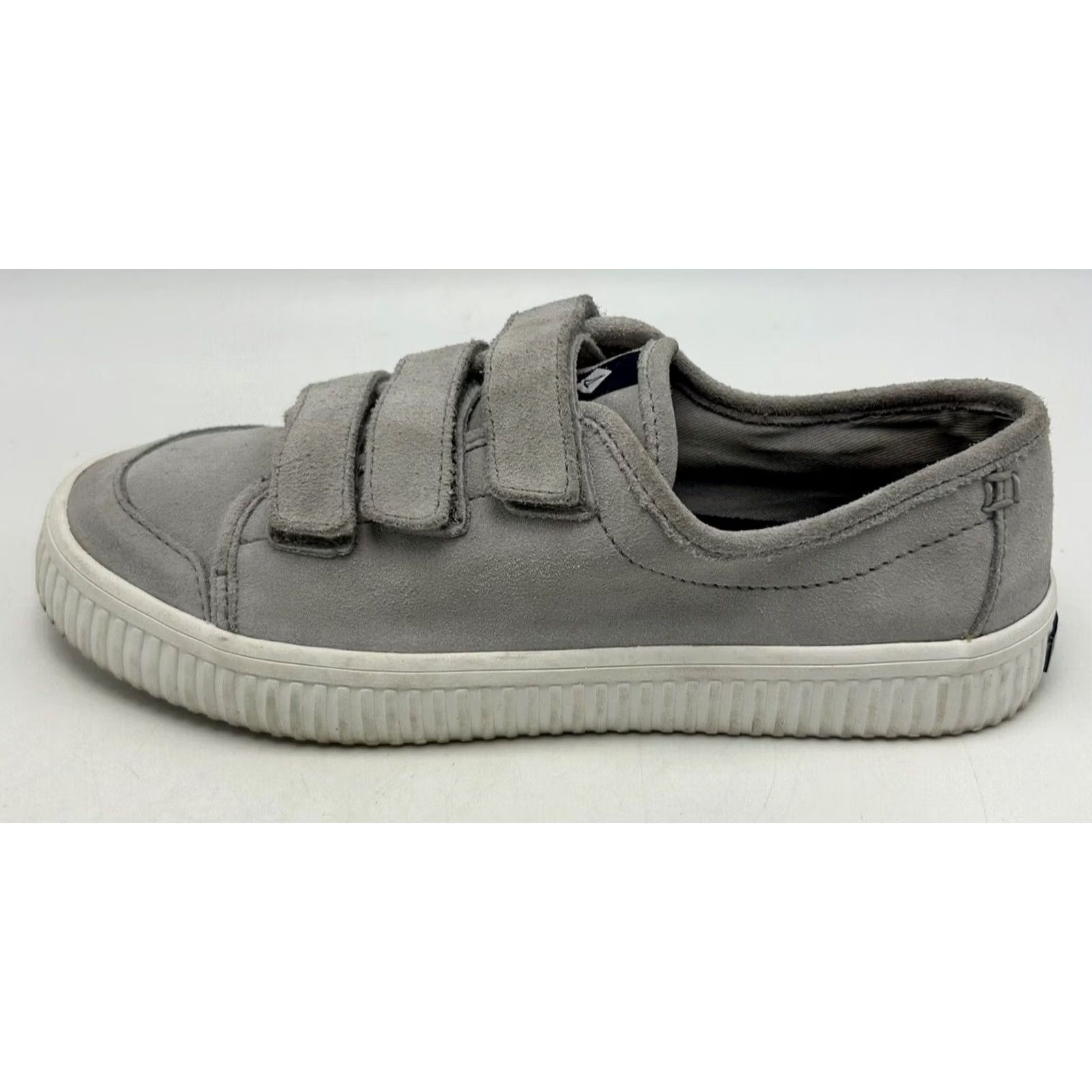 Sperry SPERRY Top Sider Low Womens Shoes Gray Suede Leather Sneakers Size M / US 6-8 / IT 42-44 - 3 Thumbnail