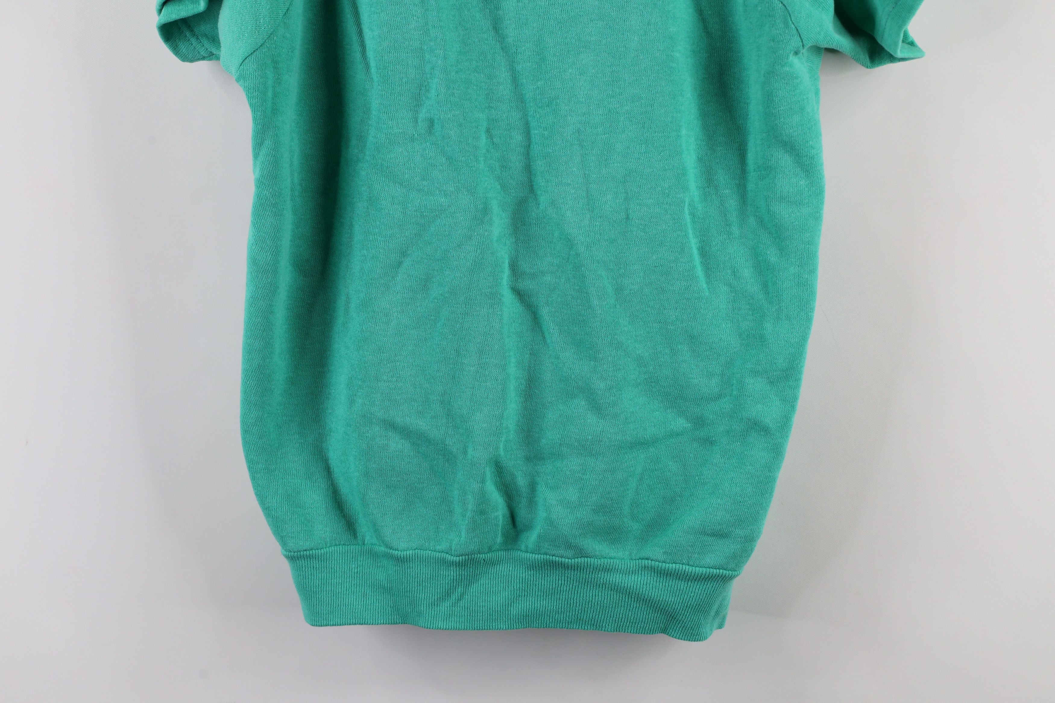Vintage Vintage 80s 90s Streetwear Blank Short Sleeve Sweatshirt USA Size L / US 10 / IT 46 - 3 Thumbnail