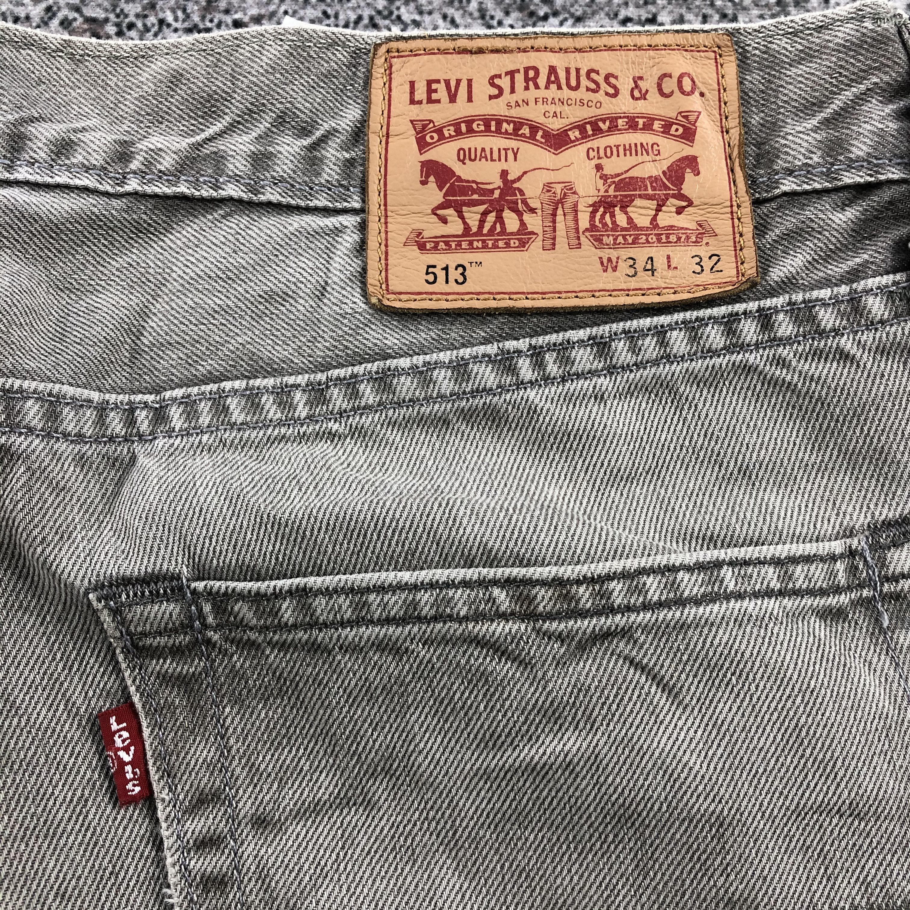 Levi's Vintage Levi's 513 Jeans Faded Gray Distressed Denim KJ662 Size US 34 / EU 50 - 5 Thumbnail