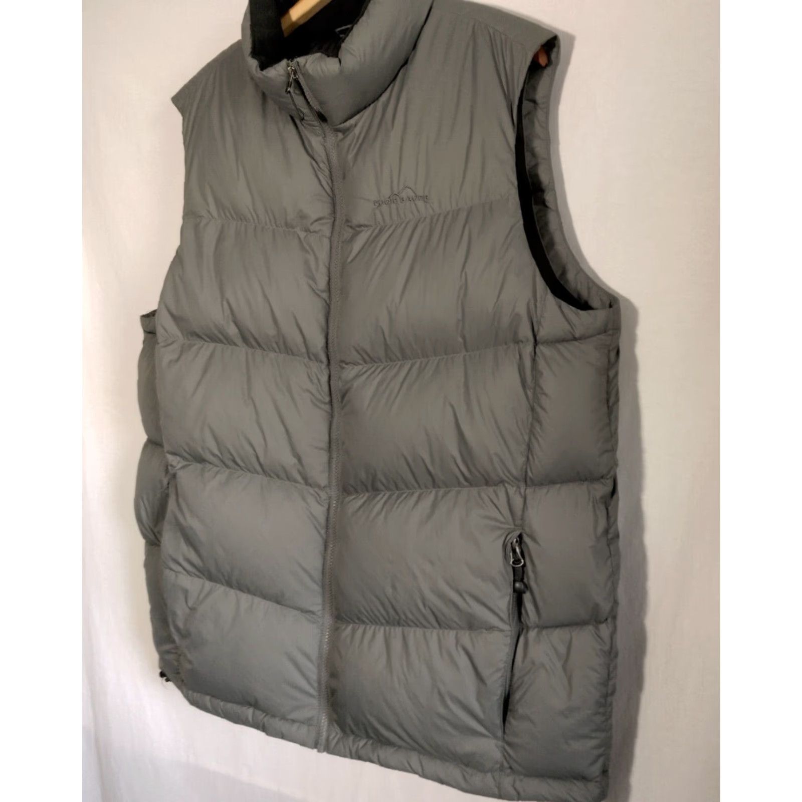 Eddie Bauer VINTAGE Eddie Bauer EB700 Puffer Vest Men L Tall Gray Goose Down Jacket Zip Up Size US L / EU 52-54 / 3 - 2 Thumbnail