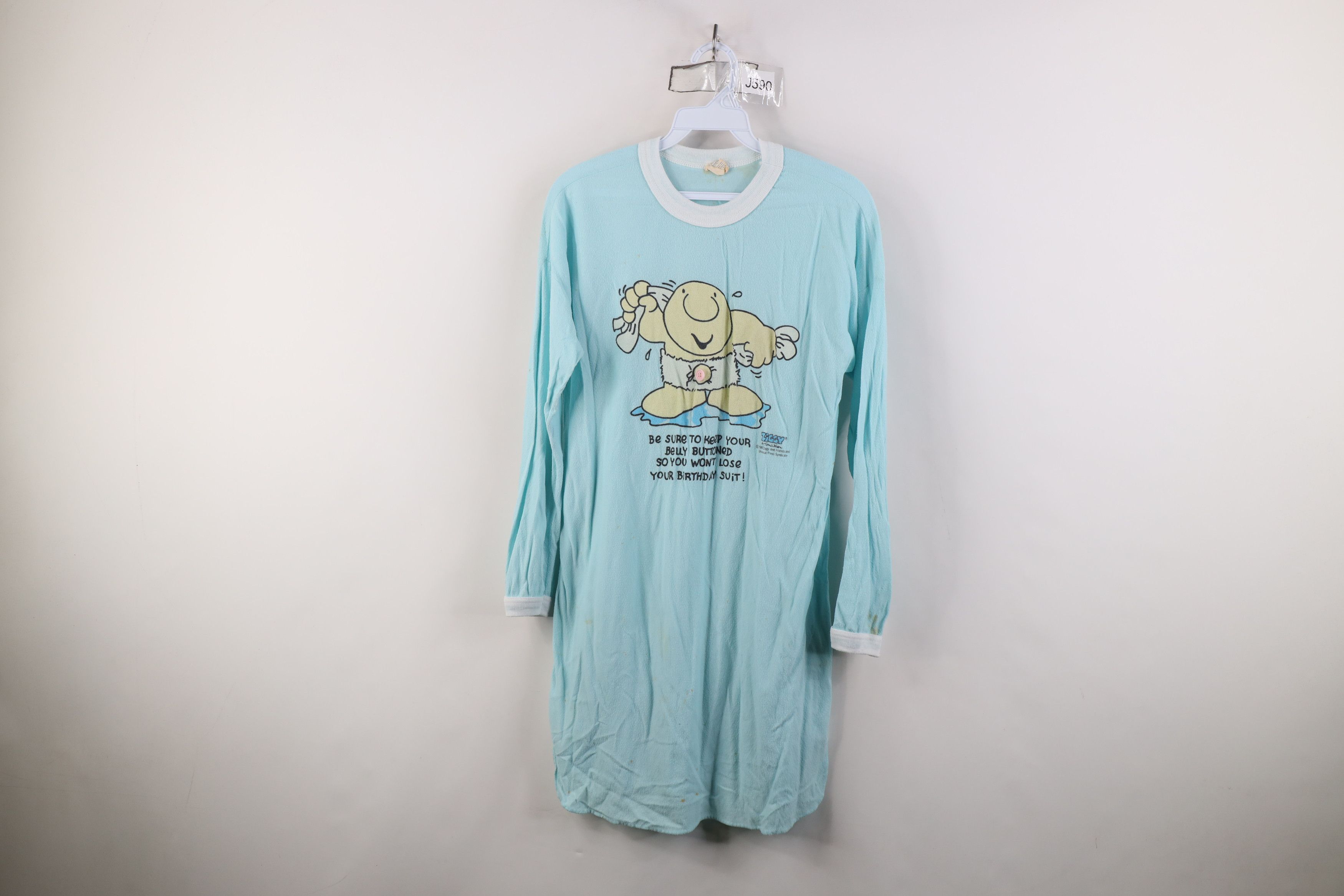 Vintage Vintage 80s Ziggy Comic Long Sleeve Sleep T-Shirt USA Size M / US 6-8 / IT 42-44 - 1 Thumbnail
