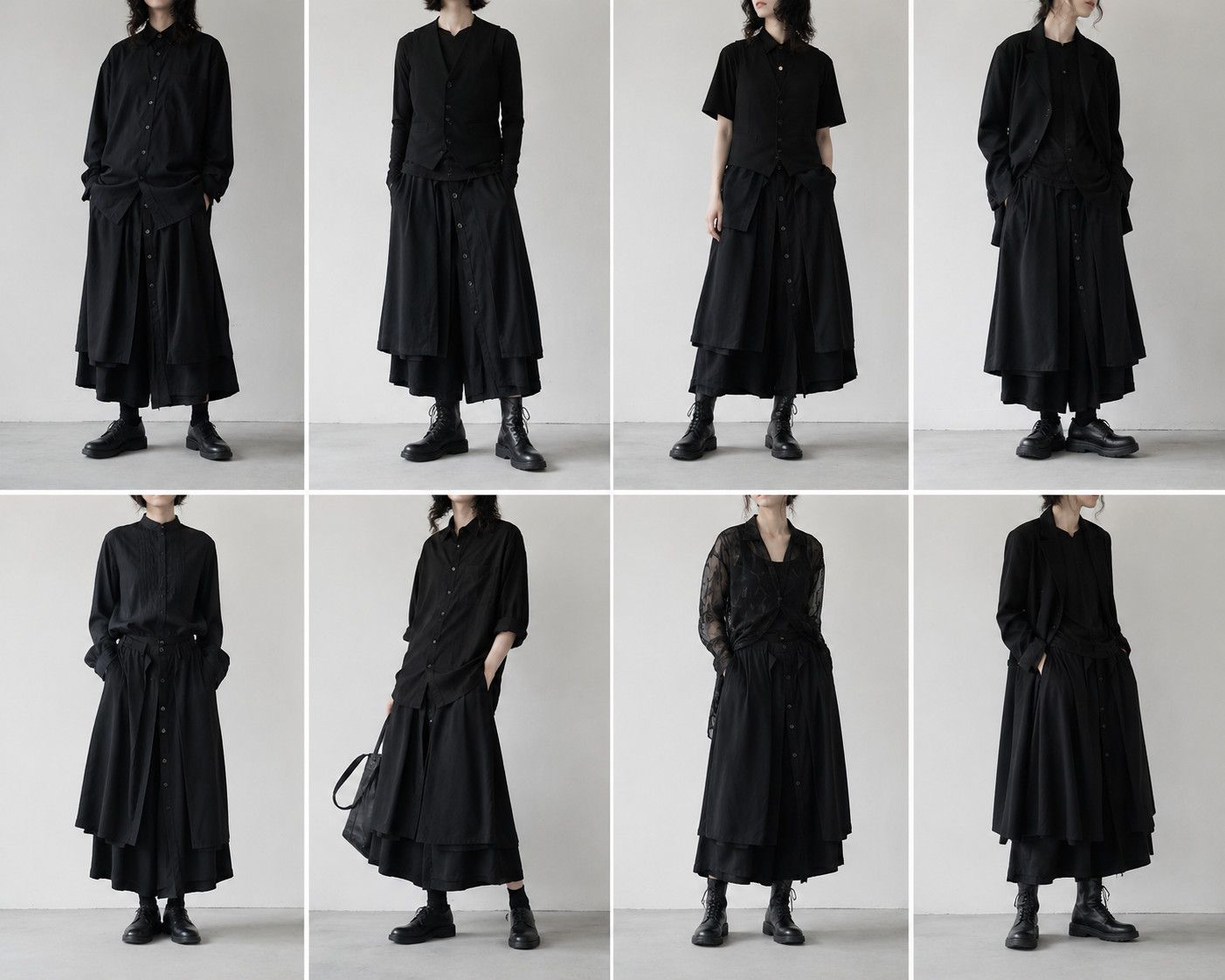 Yohji Yamamoto Yohji Yamamoto - de Chine Multi Layered Button Wide Pants Size US 30 / EU 46 - 4 Thumbnail