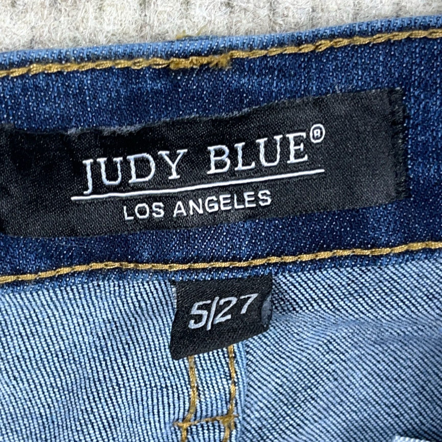 Denime Judy Blue Jeans Women 27 Boyfriend Fit Med Wash Denim Blue 5-Pocket Design Regular Stretch Pants A45 Size 27" / US 4 / IT 40 - 7 Thumbnail
