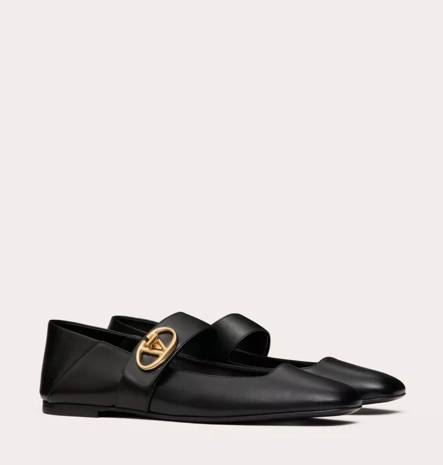 Other Valentino Mary Jane V-Logo Ballerina Flat Size US 7.5 / IT 37.5 - 2 Thumbnail