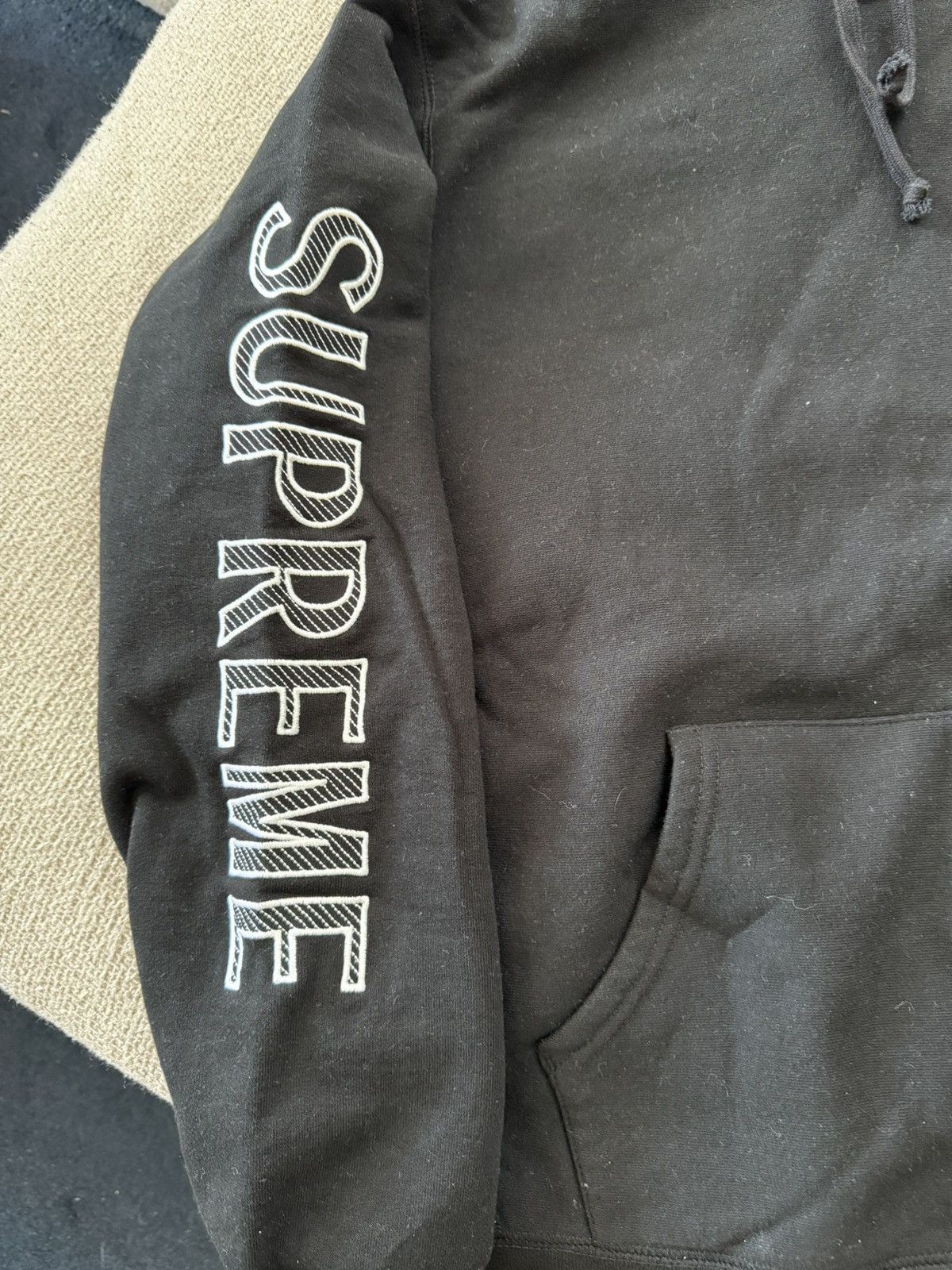 Supreme Sleeve Embroidered Hoodie Size US M / EU 48-50 / 2 - 3 Thumbnail