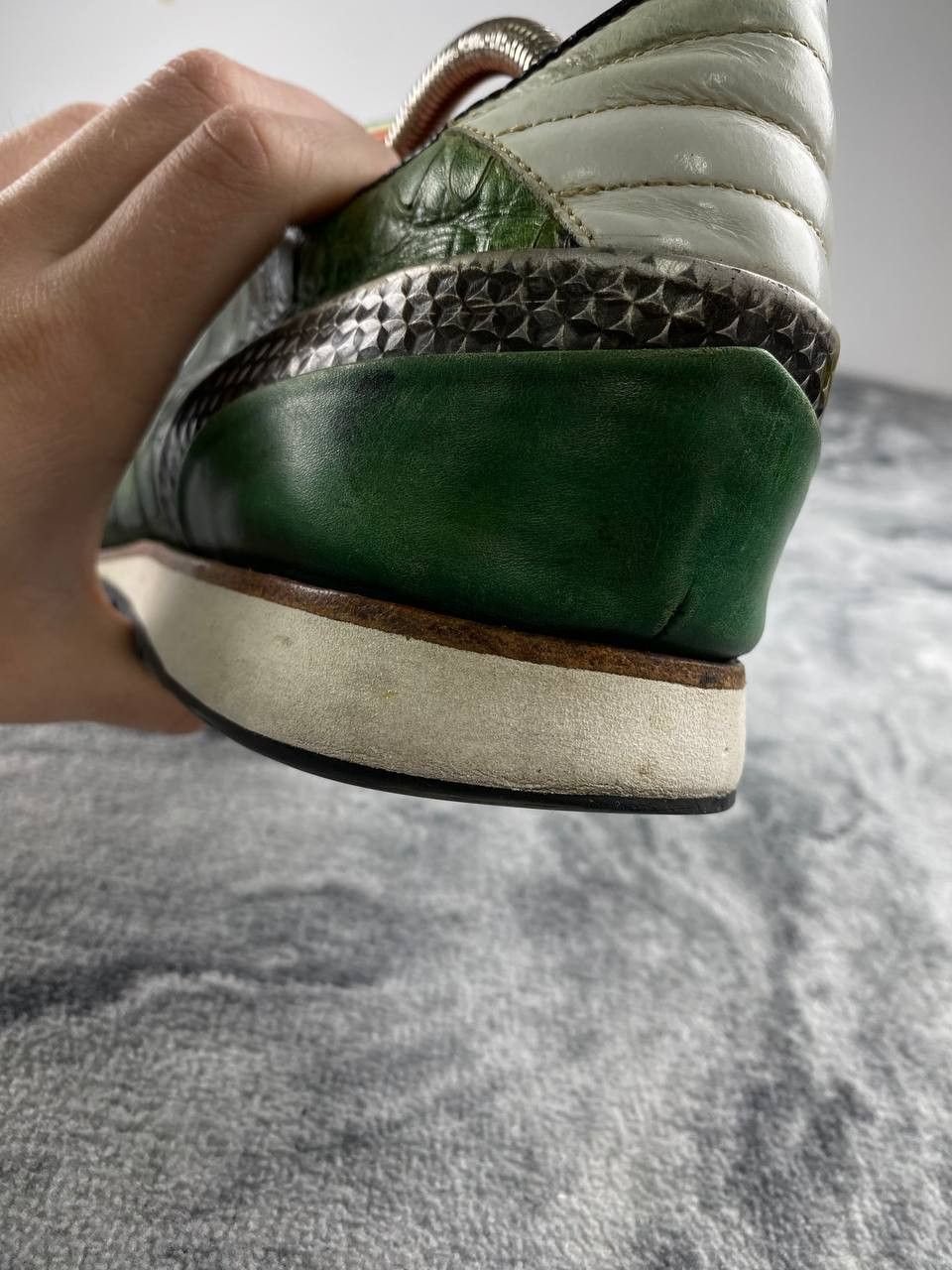 Harris Tweed Harris Lage Trainers Leather Trainers Men Size 11 Green Size US 11 / EU 44 - 18 Thumbnail