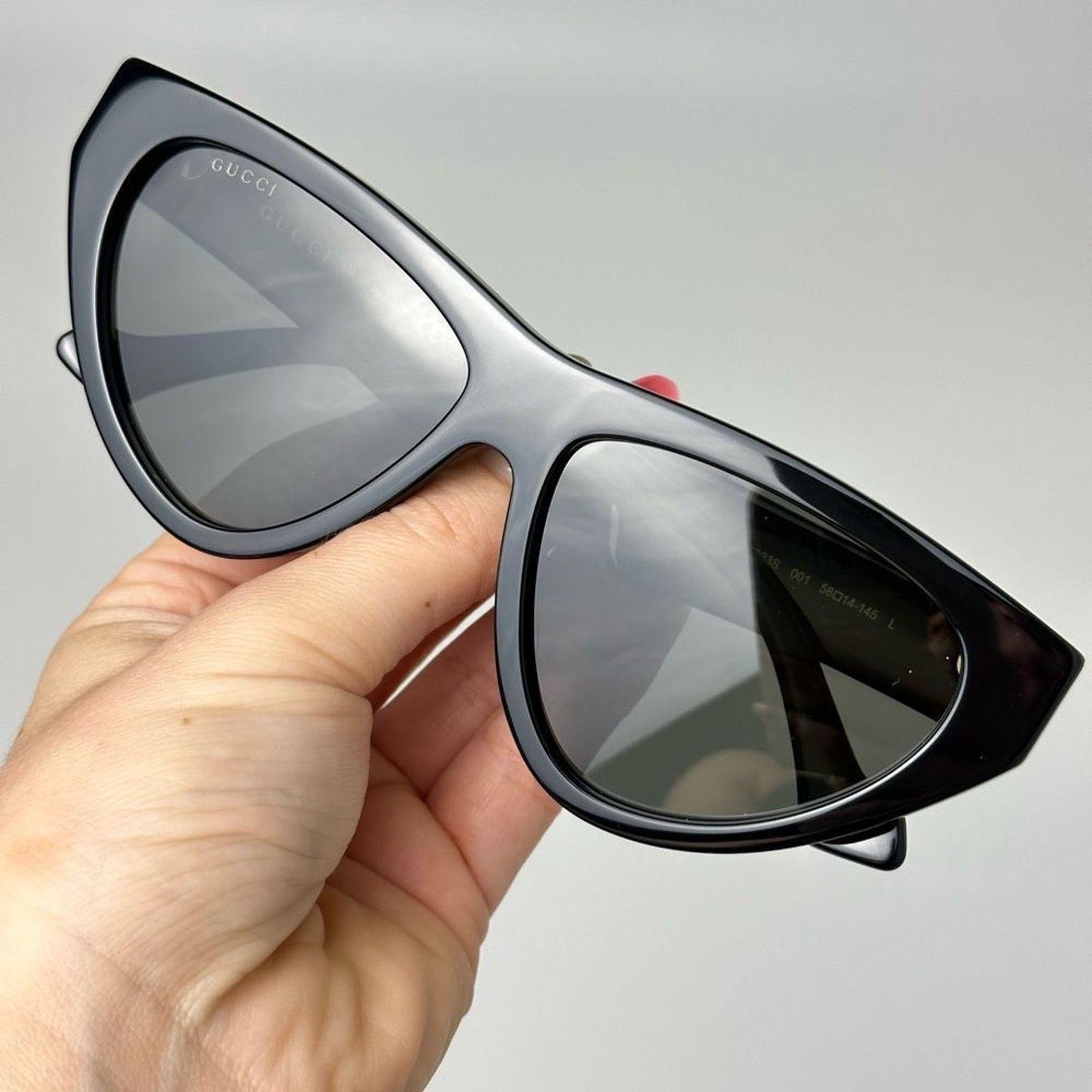 Gucci BRAND NEW GUCCI GG1333S 001 Black Grey Women Sunglasses Size ONE SIZE - 10 Thumbnail