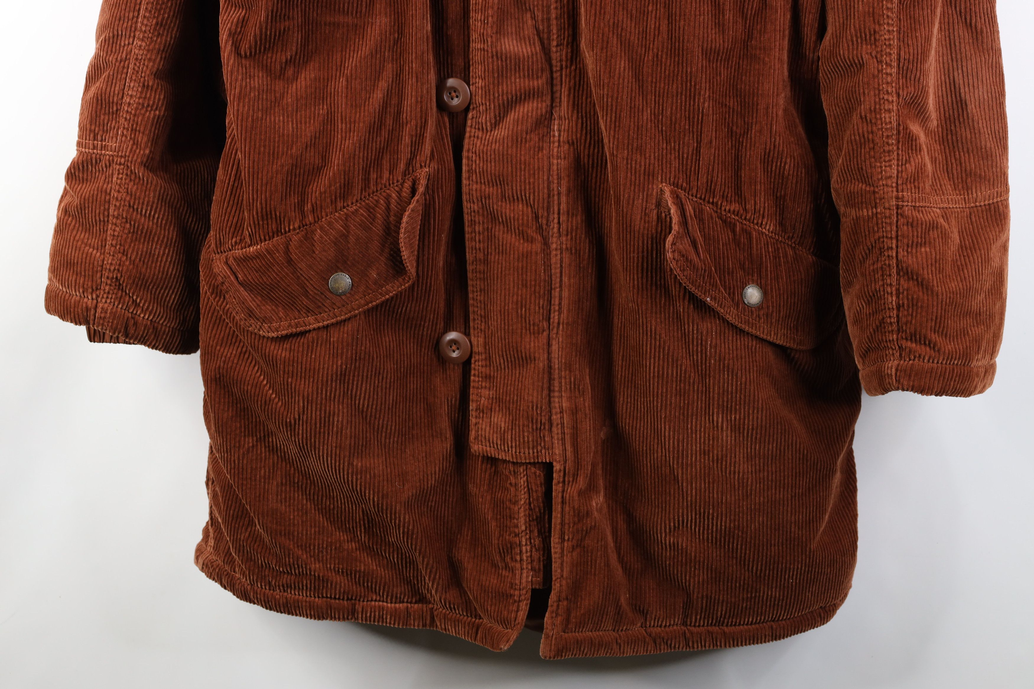 American Eagle Outfitters Vintage 90s Y2K American Eagle Corduroy Parka Jacket Size M / US 6-8 / IT 42-44 - 3 Thumbnail