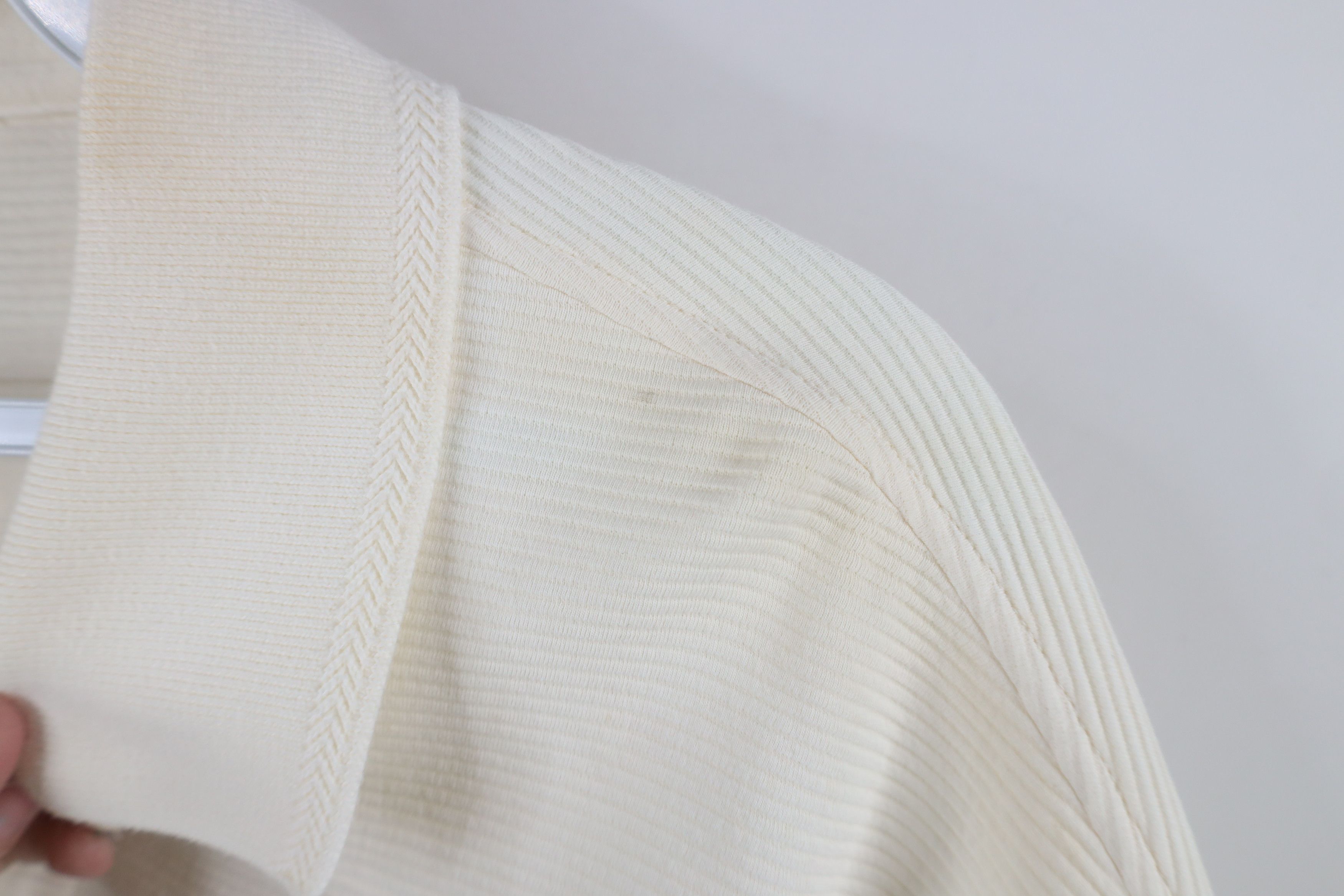 Vintage Vintage 90s Streetwear Long Sleeve Rugby Polo Shirt Cream Size US M / EU 48-50 / 2 - 6 Thumbnail