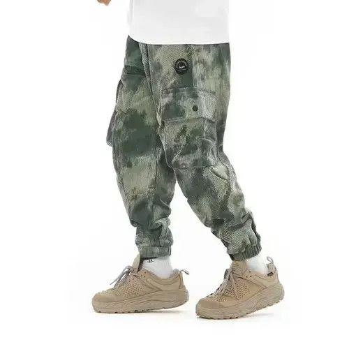 VIBE 20AW Indigo Union Japan Green Corduroy Faded Jogger Pants Size US 32 / EU 48 - 1 Thumbnail