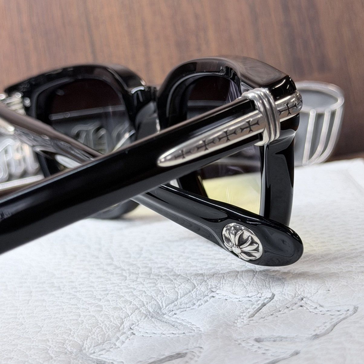 Chrome Hearts Chrome Hearts Drippin 1/1 Sunglasses Size ONE SIZE - 9 Thumbnail