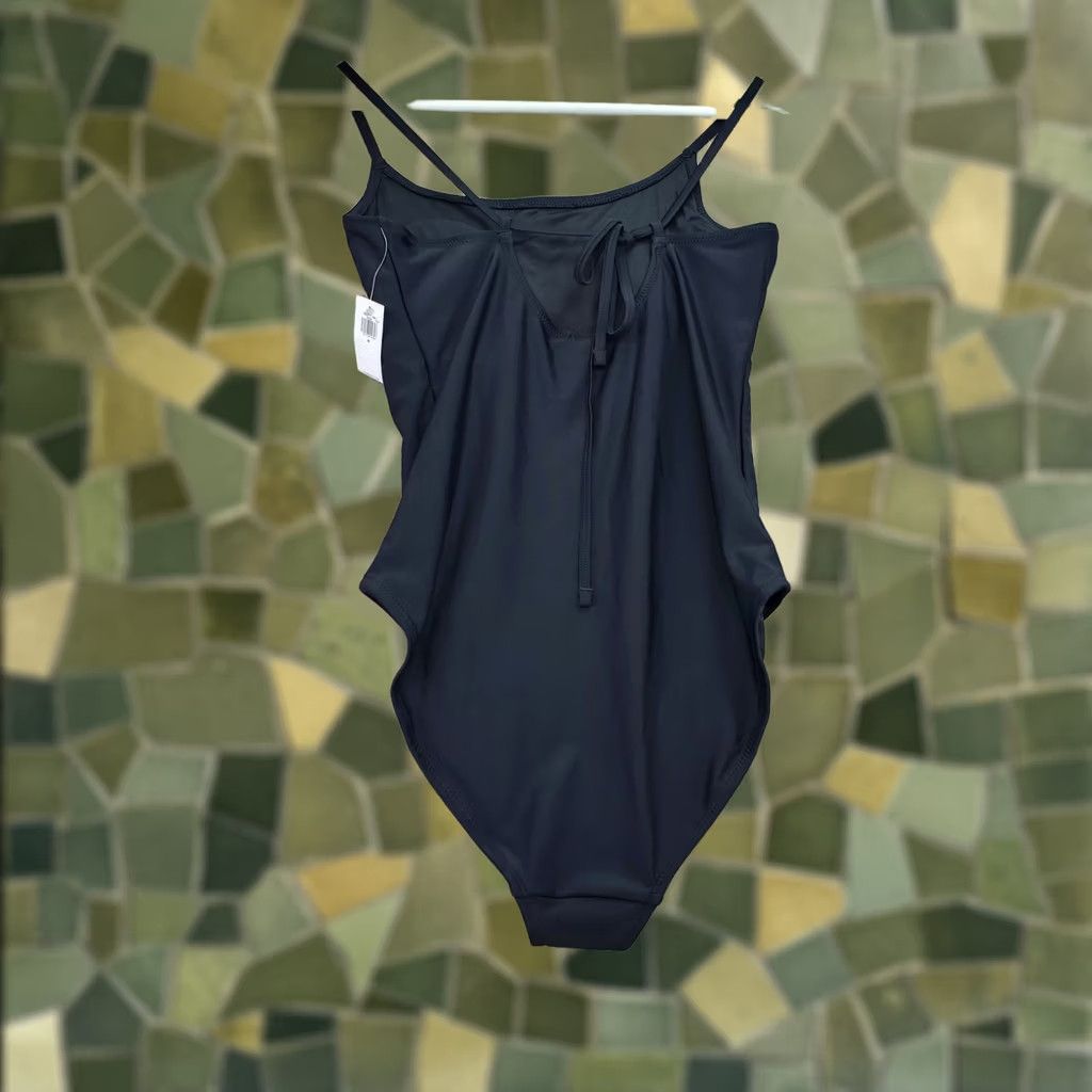 Old Navy Old Navy Womens Medium Black Stretch Adjustable Strap Swimsuit Size ONE SIZE - 1 Thumbnail