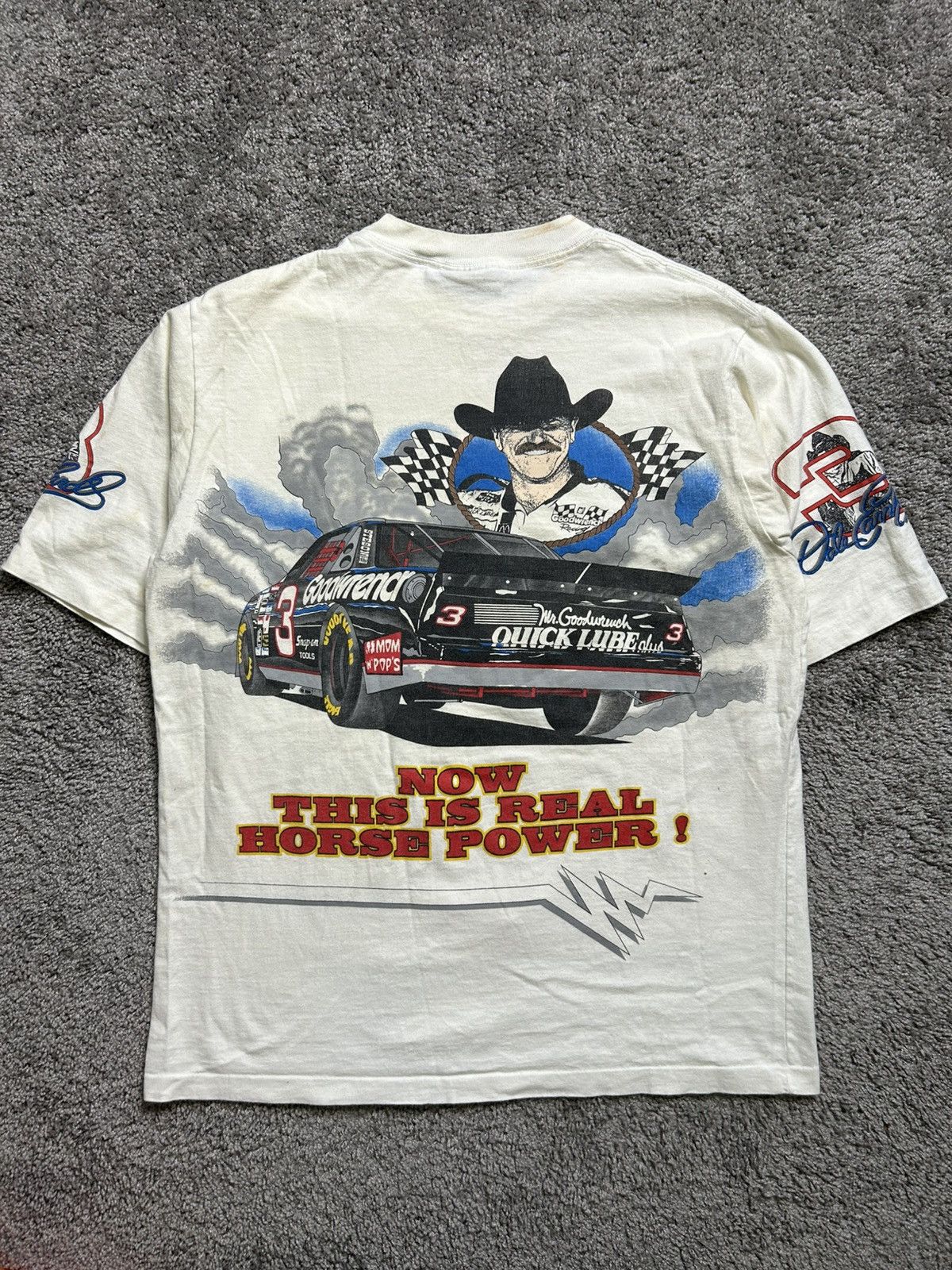 Vintage Vintage 90s NASCAR Earnhardt Cowboys and Engines Tee Size US L / EU 52-54 / 3 - 7 Thumbnail