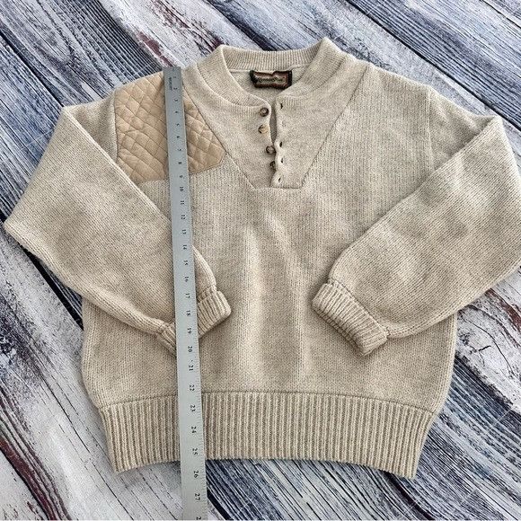 Other Vintage Remington Wool Blend Beige Knit Sweater Size US L / EU 52-54 / 3 - 8 Thumbnail