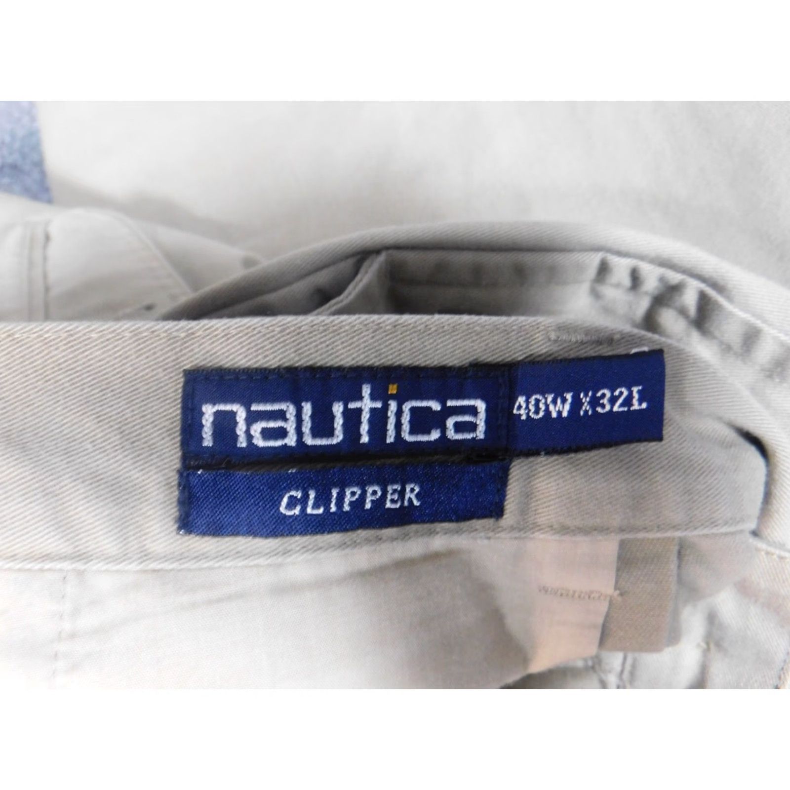 Nautica Nautica Pants 37x30 Beige Straight Regular Chino Classic Men Pants Regular Beige Cotton Flat Front Zip Pockets 37 Inseam 30 Modern Vintage: No Size US 37 - 3 Thumbnail