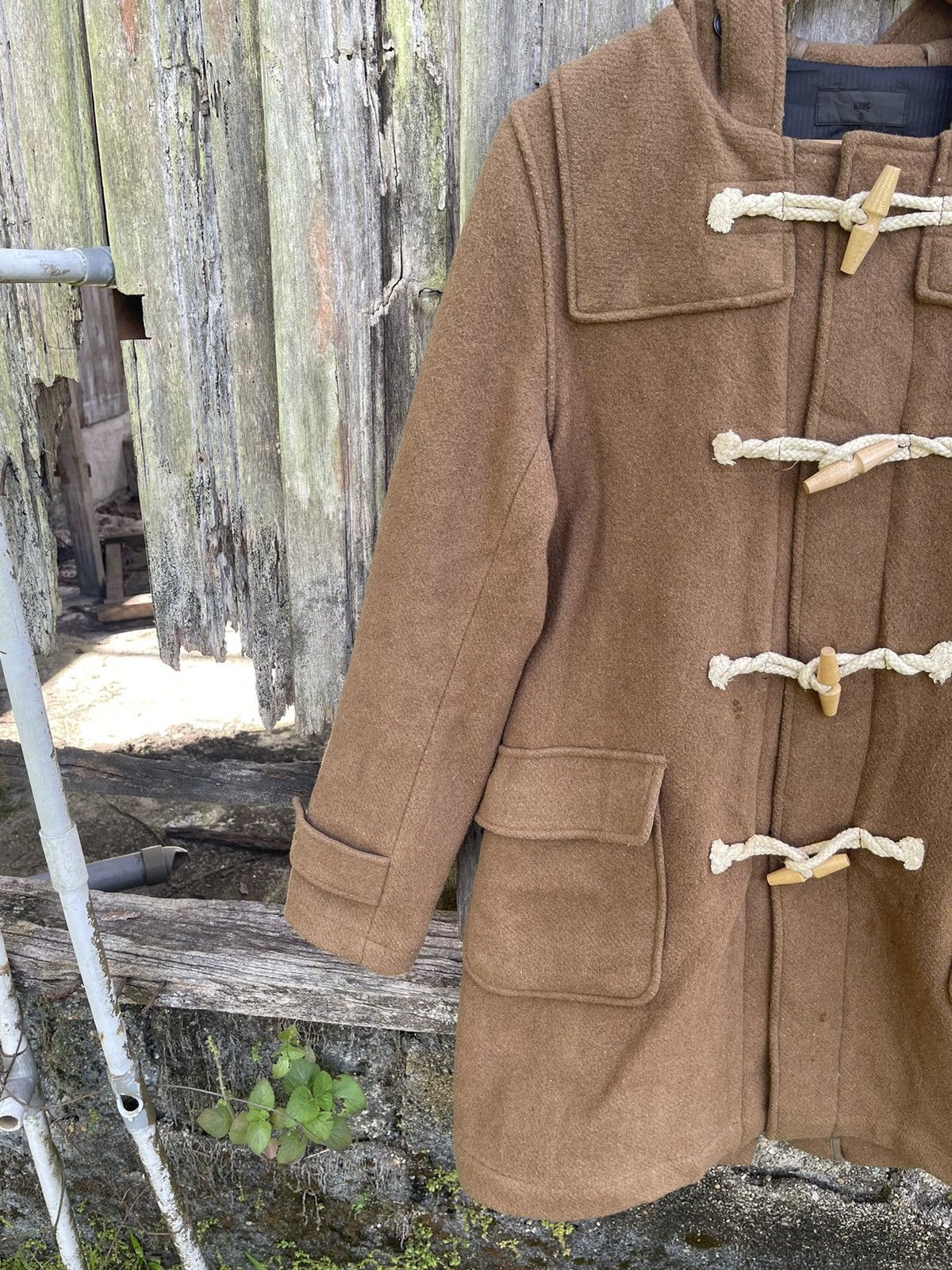 Designer HARE Classic Wool Duffle Coat (Camel Brown) - Size S Size US M / EU 48-50 / 2 - 5 Thumbnail