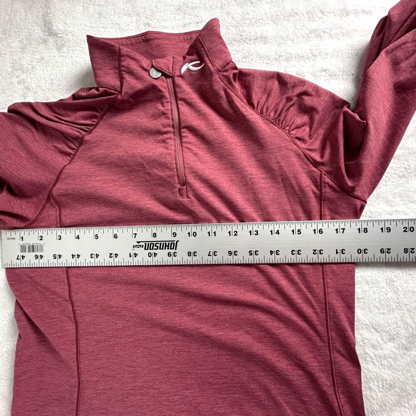 KJUS Kjus Womens Pink Long Sleeve 1/4 Zip Pullover Shirt Small UPF 50+ Pullover Size S / US 4 / IT 40 - 6 Thumbnail