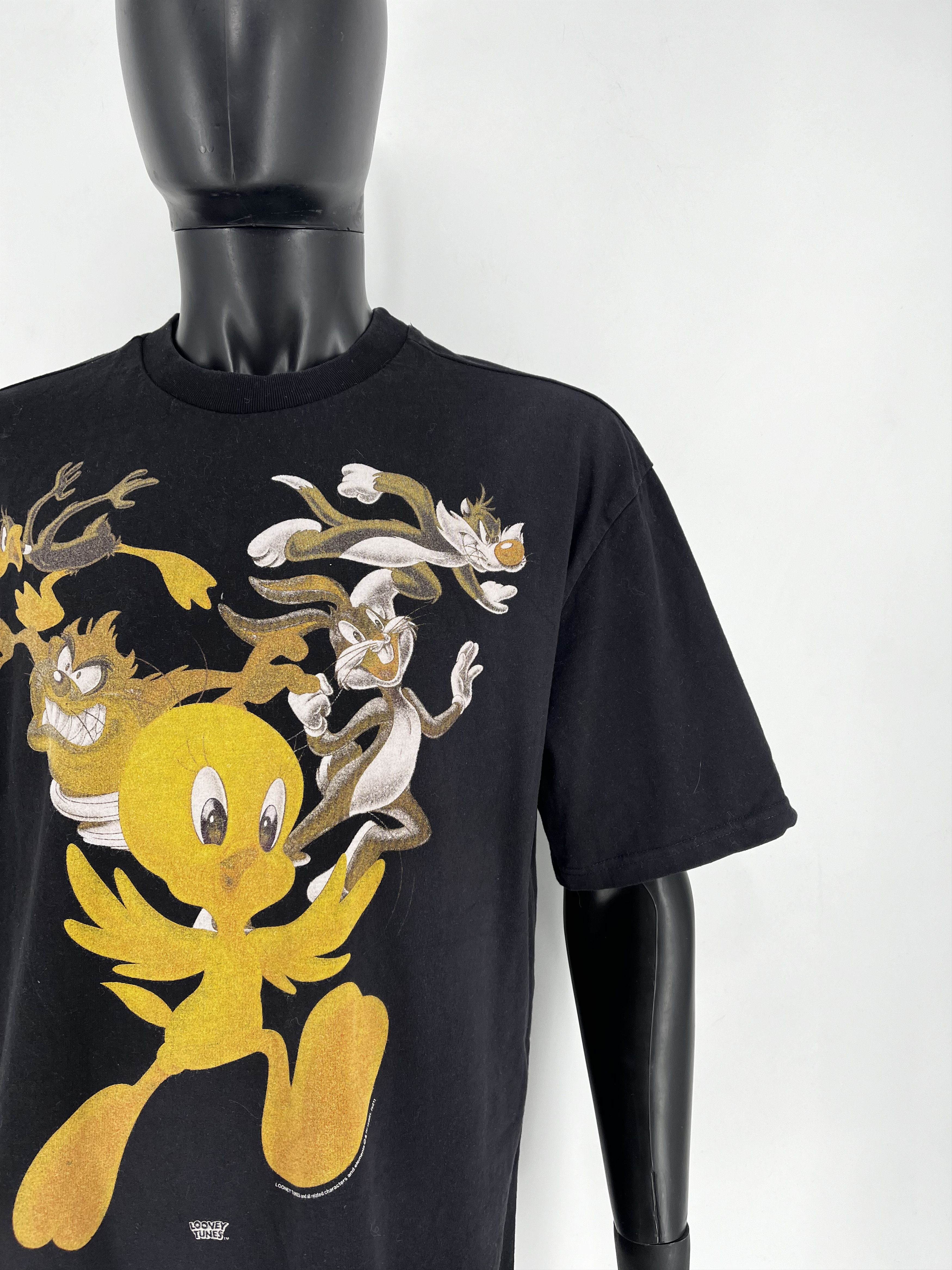 Disney × LFDY Men's Black Looney Tunes LFDY T-Shirt Size M Size US M / EU 48-50 / 2 - 7 Thumbnail