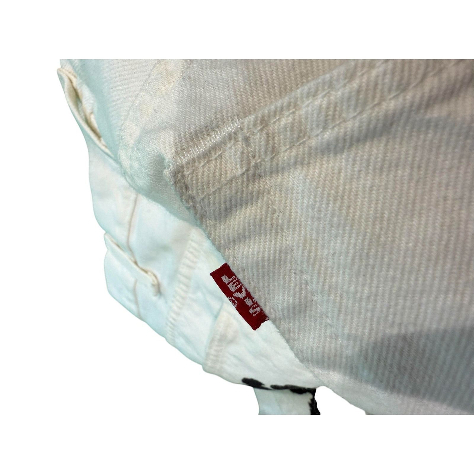 Levi's Levis Denim Tears Floral White Jeans Size US 40 / EU 56 - 3 Thumbnail