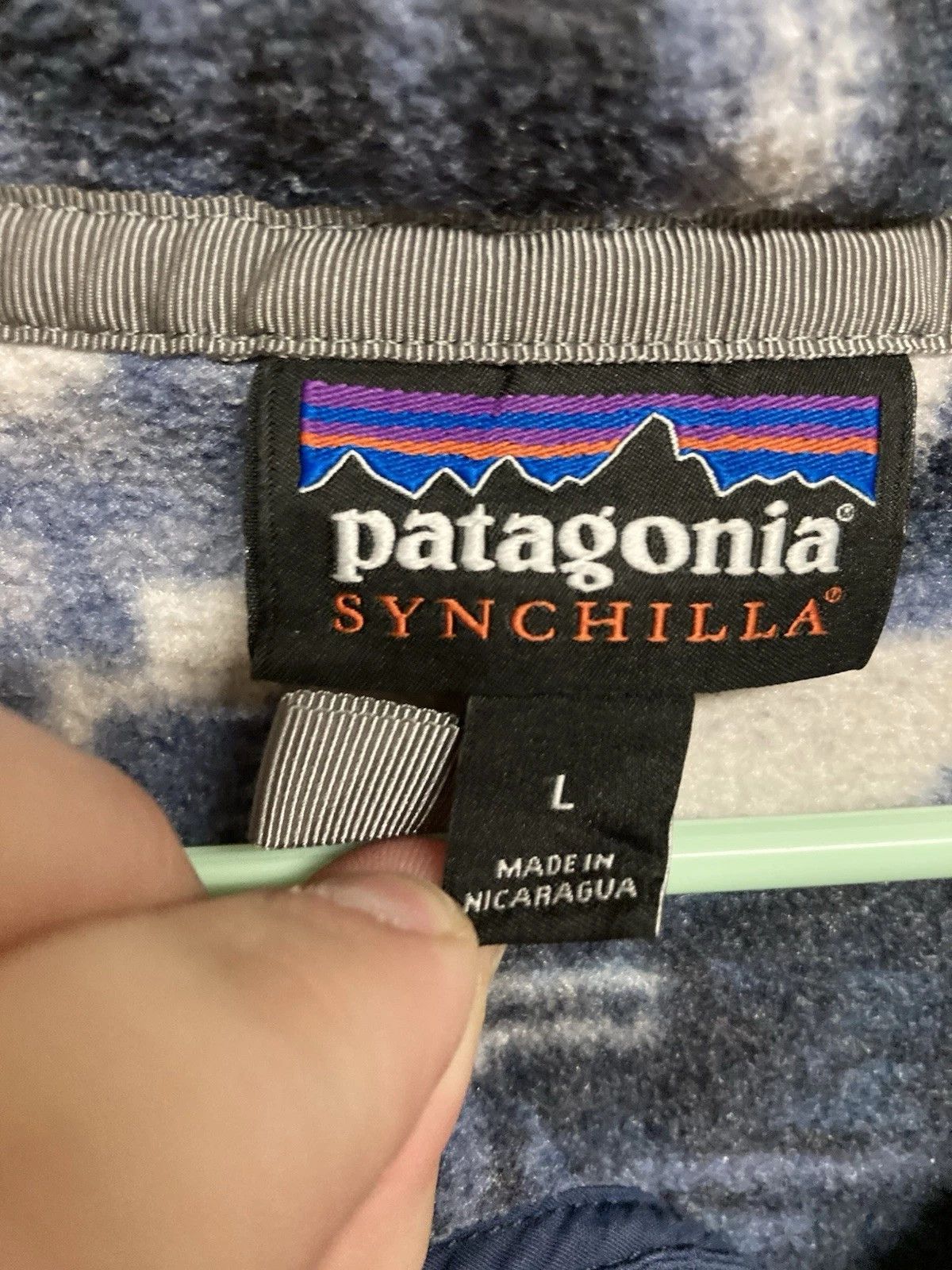 Patagonia Patagonia Synchilla Snap-T Pullover Fleece Blue Aztec Large Size US L / EU 52-54 / 3 - 3 Thumbnail