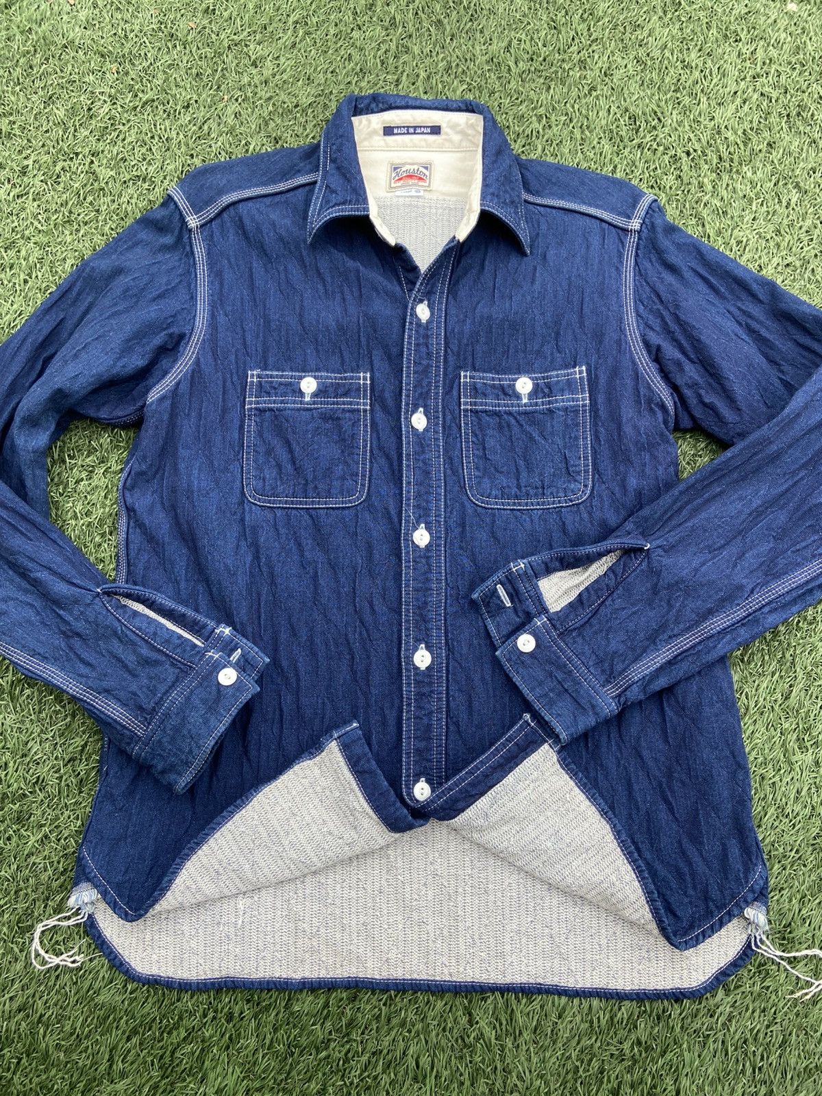 Japanese Brand × Vintage Houston Union Made denim Shirt Button Up Size US M / EU 48-50 / 2 - 1 Thumbnail
