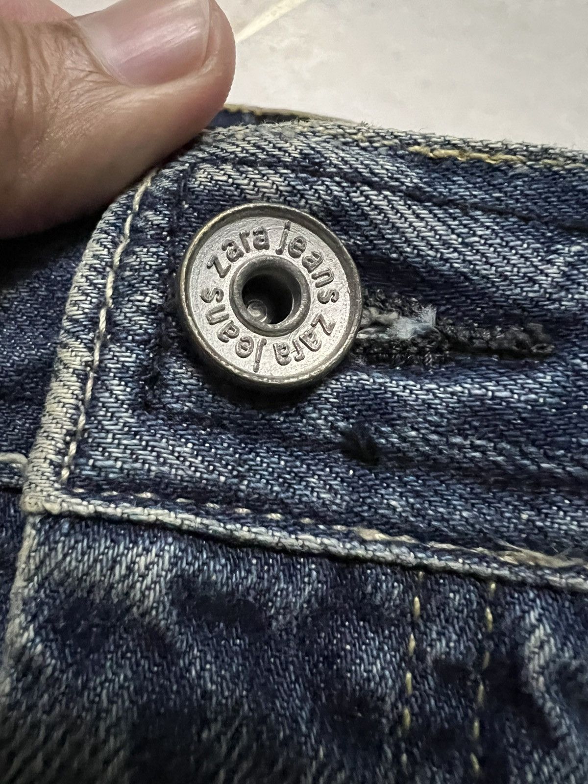 Zara 💥Very Rare💥Zara Blue Distressed Jeans Size US 32 / EU 48 - 10 Thumbnail
