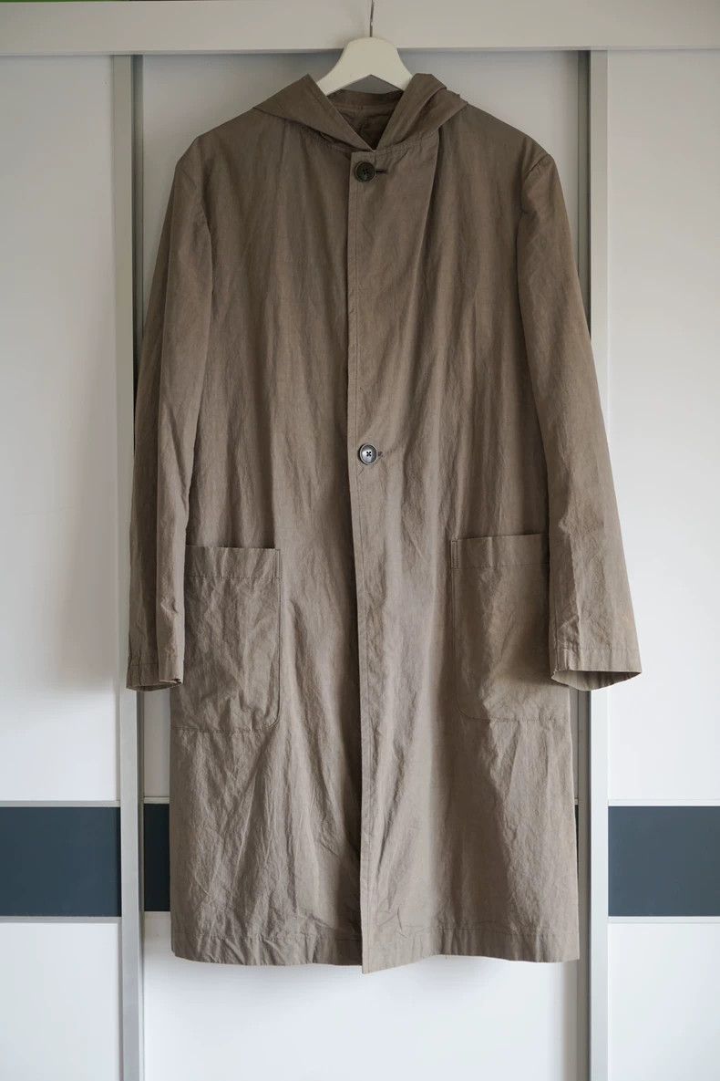 Yohji Yamamoto Yohji Yamamoto 10ss Khaki Hooded Coat 2506-Nextarrow Size US S / EU 44-46 / 1 - 1 Thumbnail