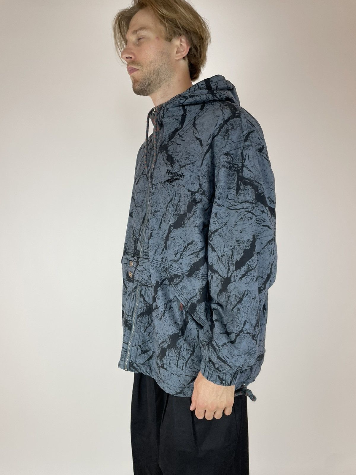 Reebok × Vintage Reebok Vintage hooded jacket 90s 80s Mens size XL Size US XL / EU 56 / 4 - 6 Thumbnail