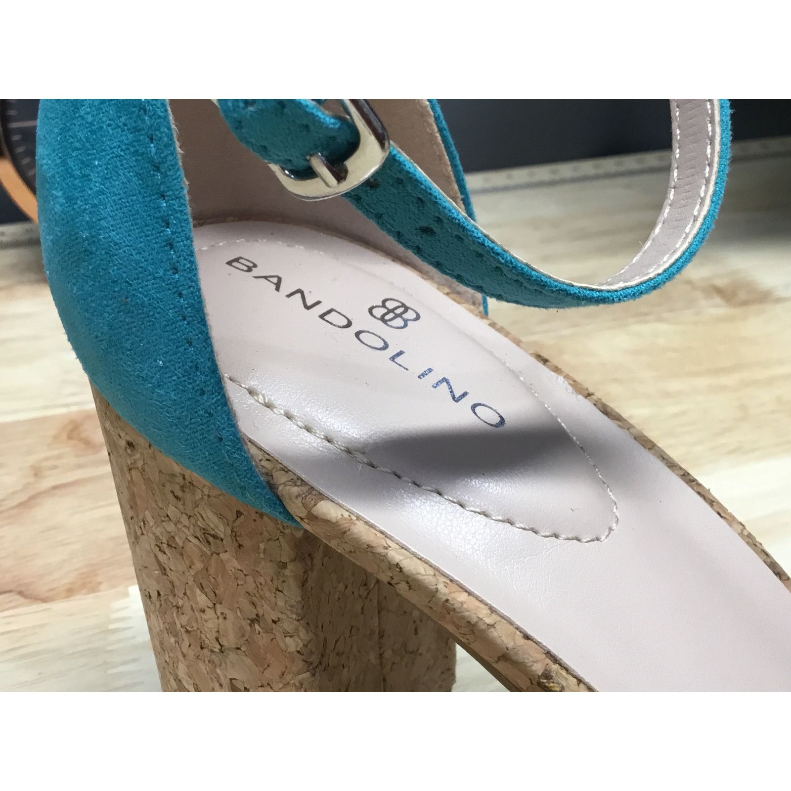 Other Bandolino Armory Dress Sandals Women's 8.5 Blue Suede Size US 8.5 / IT 38.5 - 8 Thumbnail
