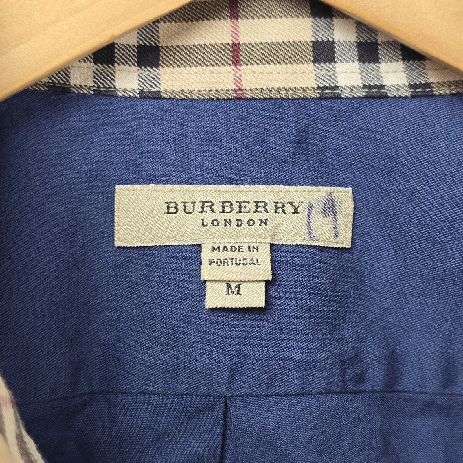 Burberry Burberry London Button Down Shirt Medium Blue Long Sleeve Size US M / EU 48-50 / 2 - 6 Thumbnail