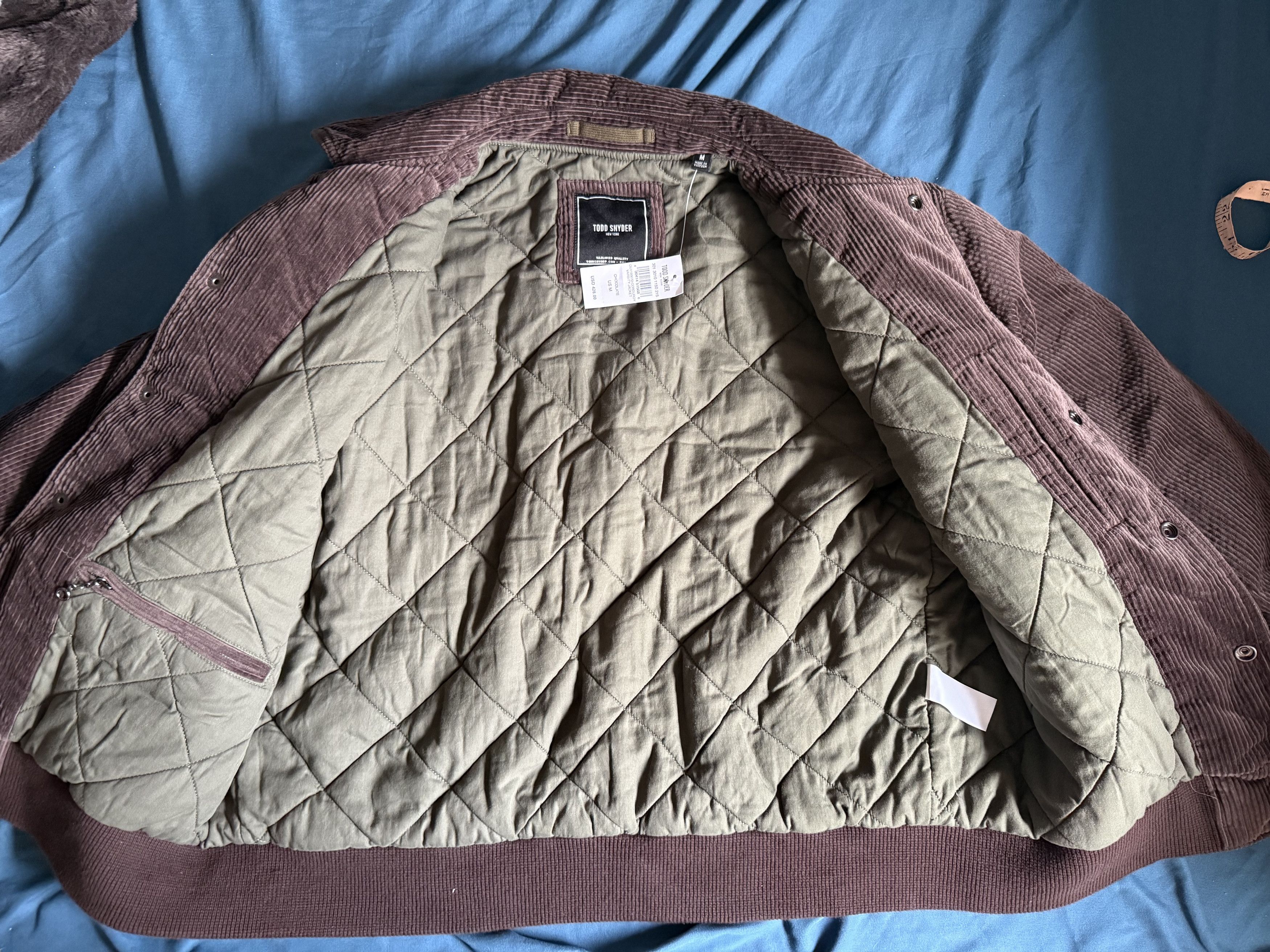 Todd Snyder Todd Snyder Corduroy Varsity Jacket in Brown Large $450 Size US L / EU 52-54 / 3 - 2 Thumbnail