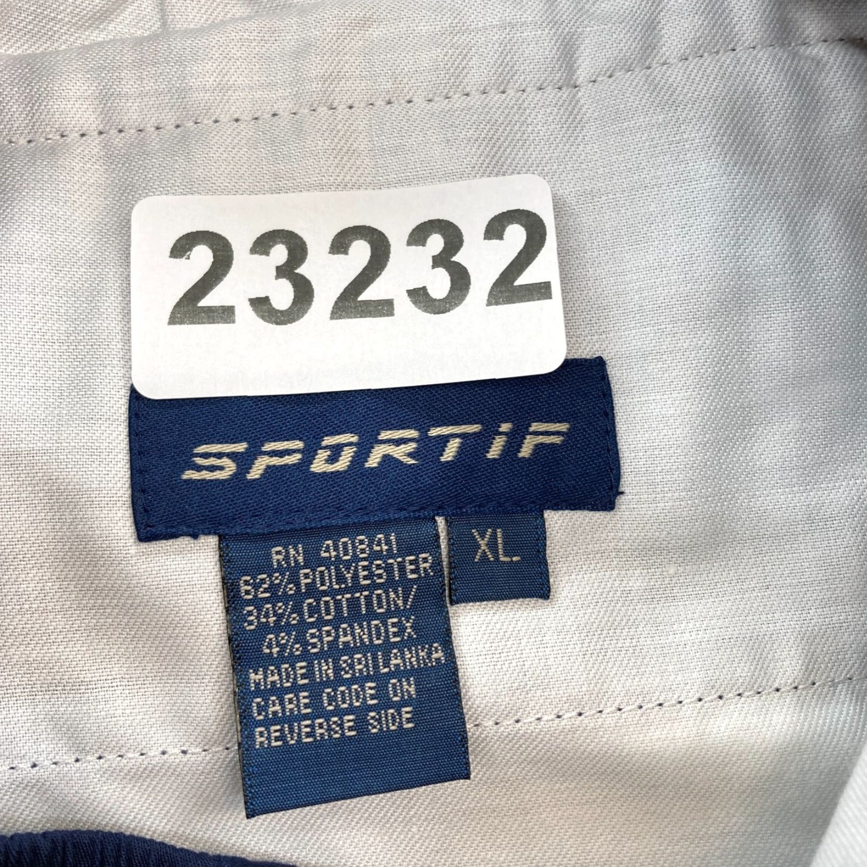 Vintage VINTAGE SPORTIF Pants Mens XL Navy Blue Stretch Fabric Waistband Straight NWT Size US 36 / EU 52 - 5 Thumbnail