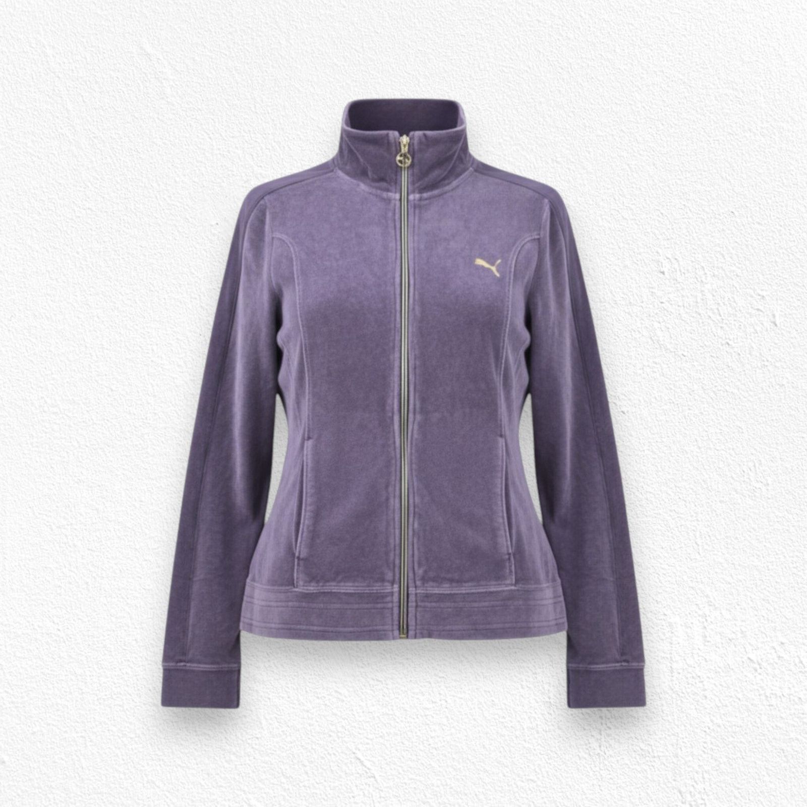 Puma Y2K Puma Purple Velour Track Jacket Size Medium Size M / US 6-8 / IT 42-44 - 1 Thumbnail