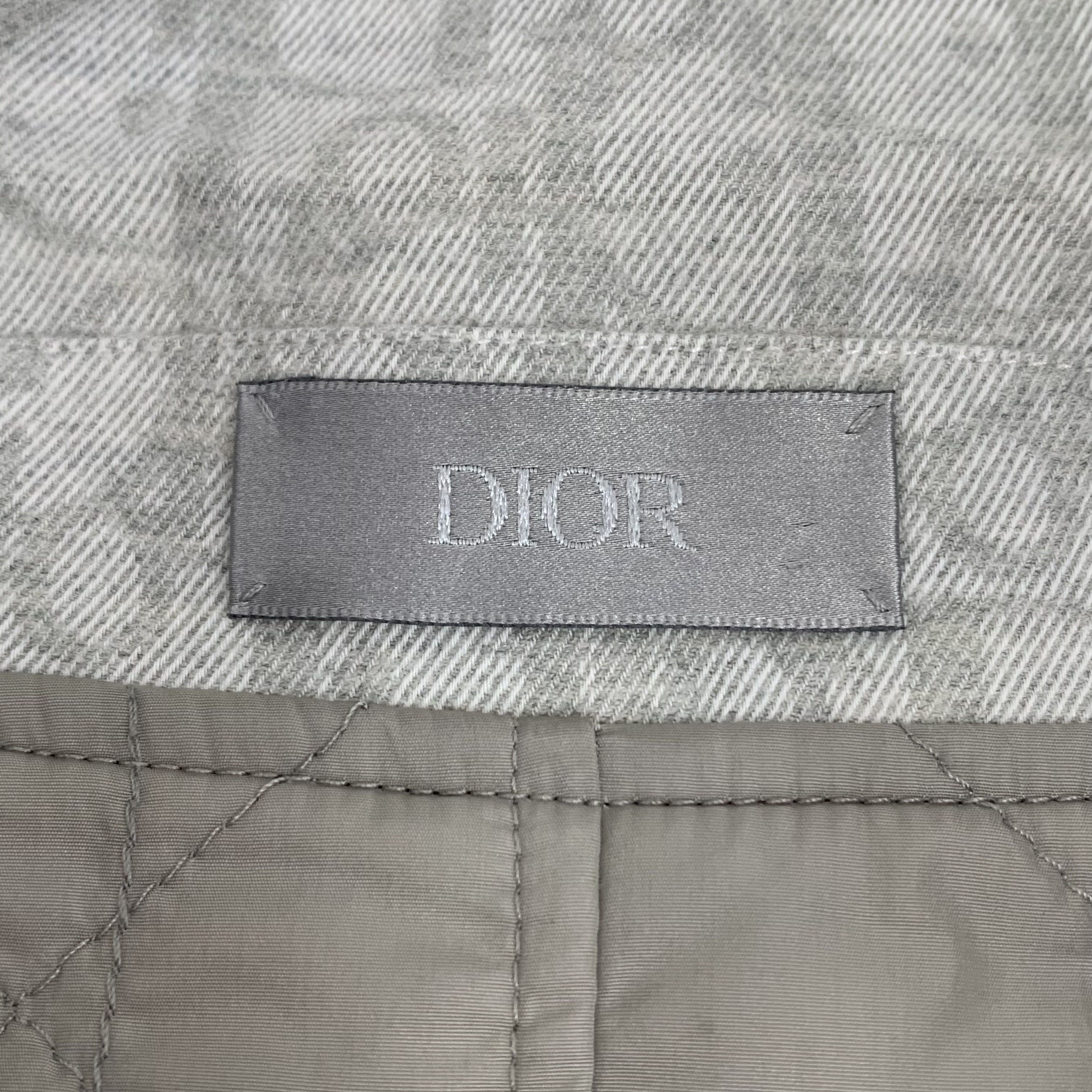 Dior Dior Logo Jacquard Shirt Jacket Grey (46) Size US S / EU 44-46 / 1 - 5 Thumbnail