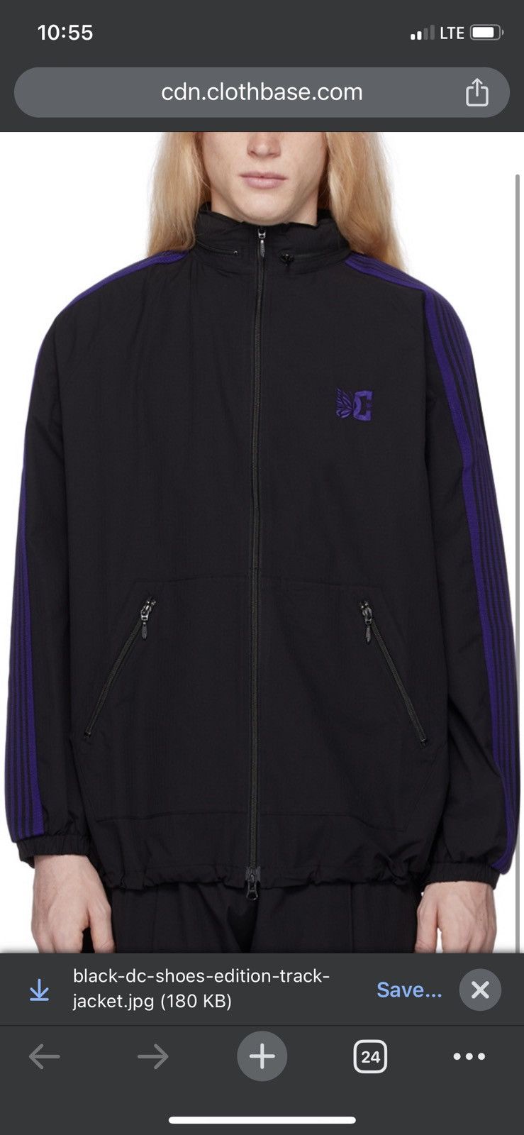 Needles × Nepenthes New York Needles DC shoes black purple track 