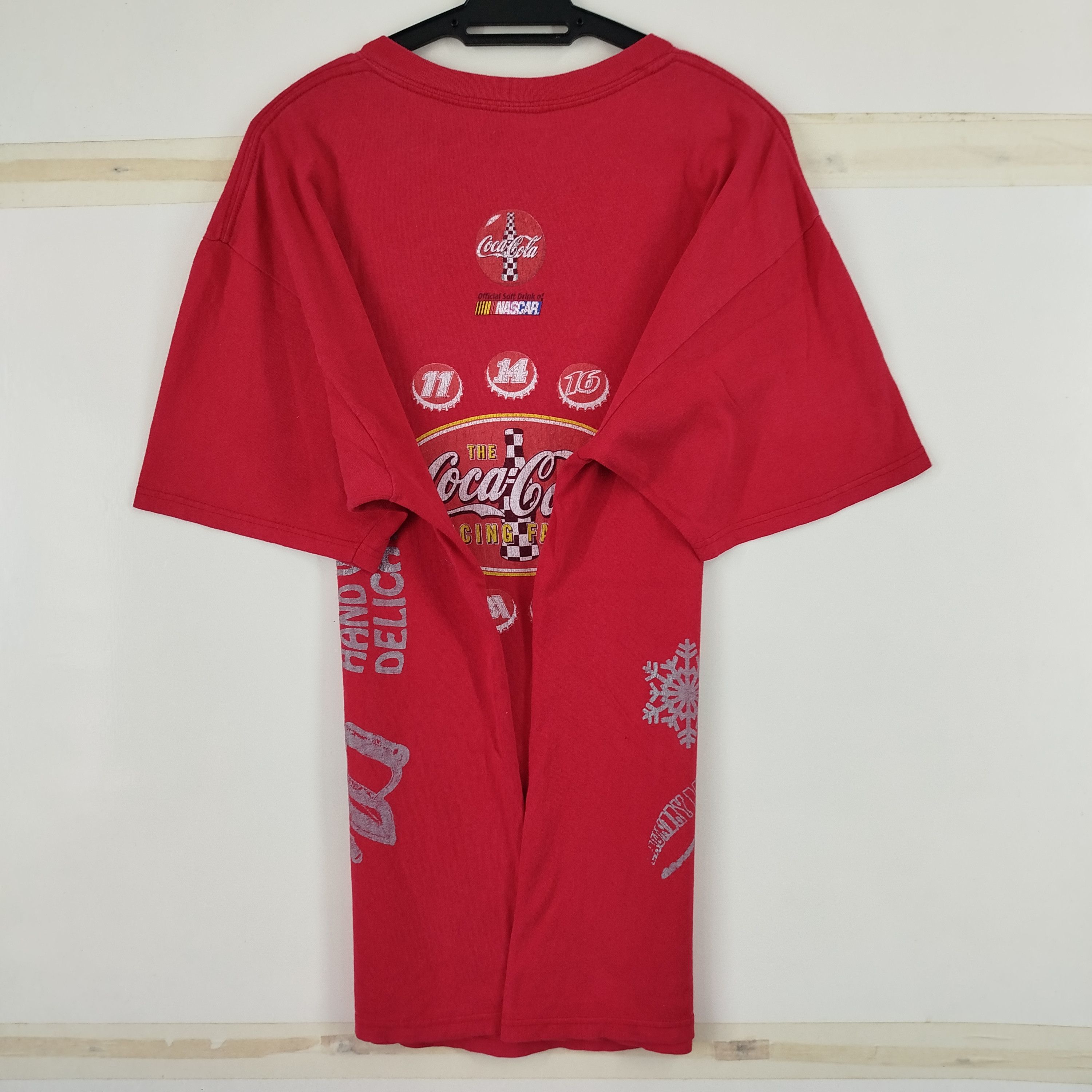 Coca Cola × NASCAR × Vintage Vintage Nascar Coca-Cola Big Print Y2K Size US L / EU 52-54 / 3 - 9 Thumbnail