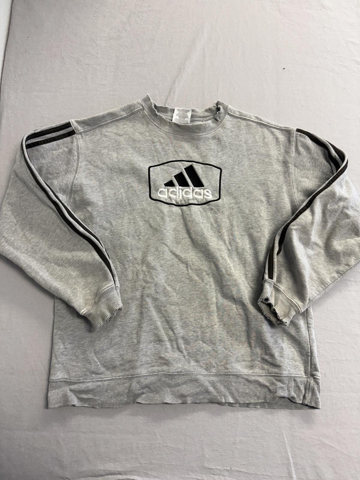 Adidas Thrashed 90s Adidas Crewneck Huge 3 Stripes Sleeves Youth XL Size XL / US 12-14 / IT 48-50 - 1 Thumbnail