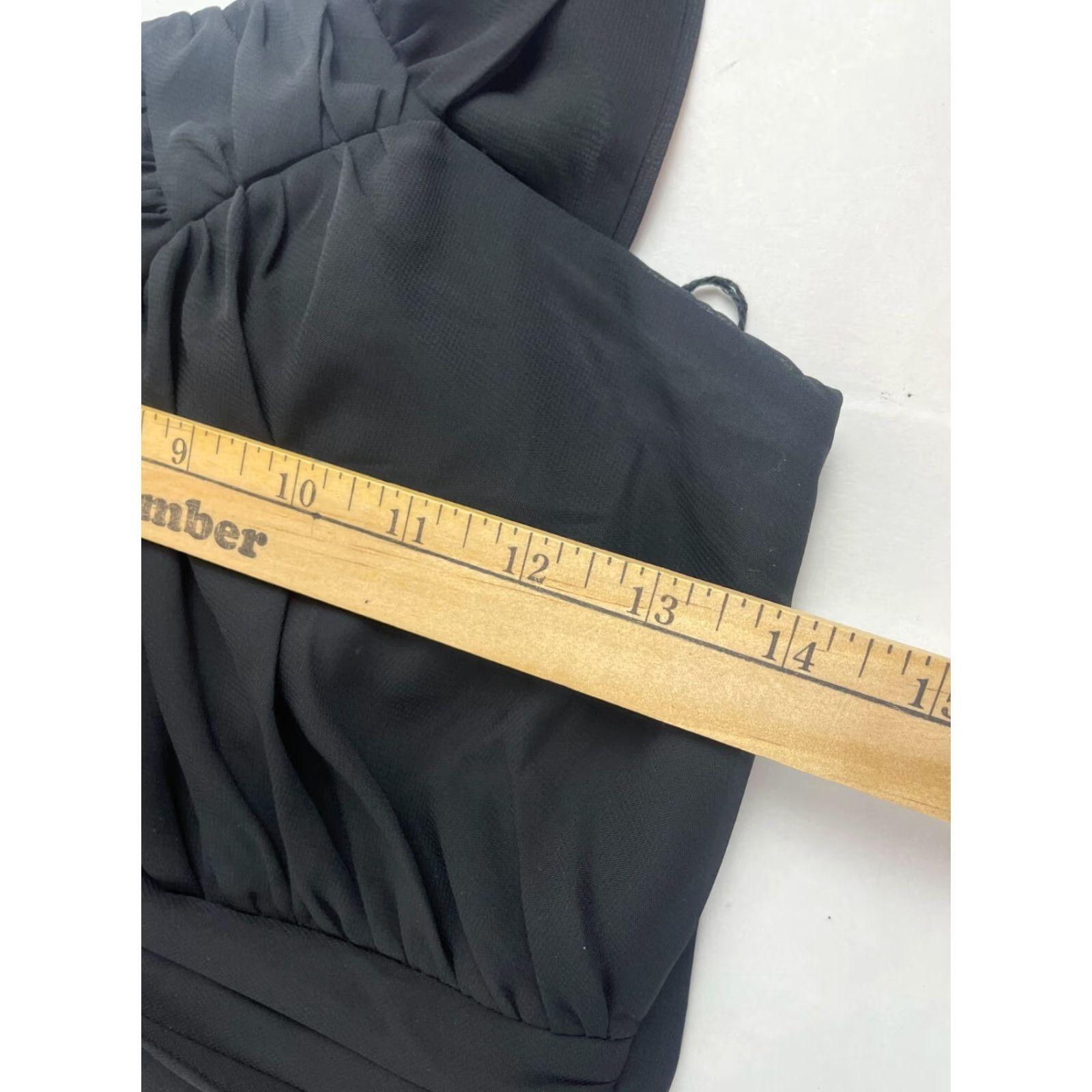 Vintage dELiA*s Dress Women’s 3/4 Black One Shoulder Above the Knee Party/Cocktail Sleeveless Short Bodycon Size XS / US 0-2 / IT 36-38 - 7 Thumbnail