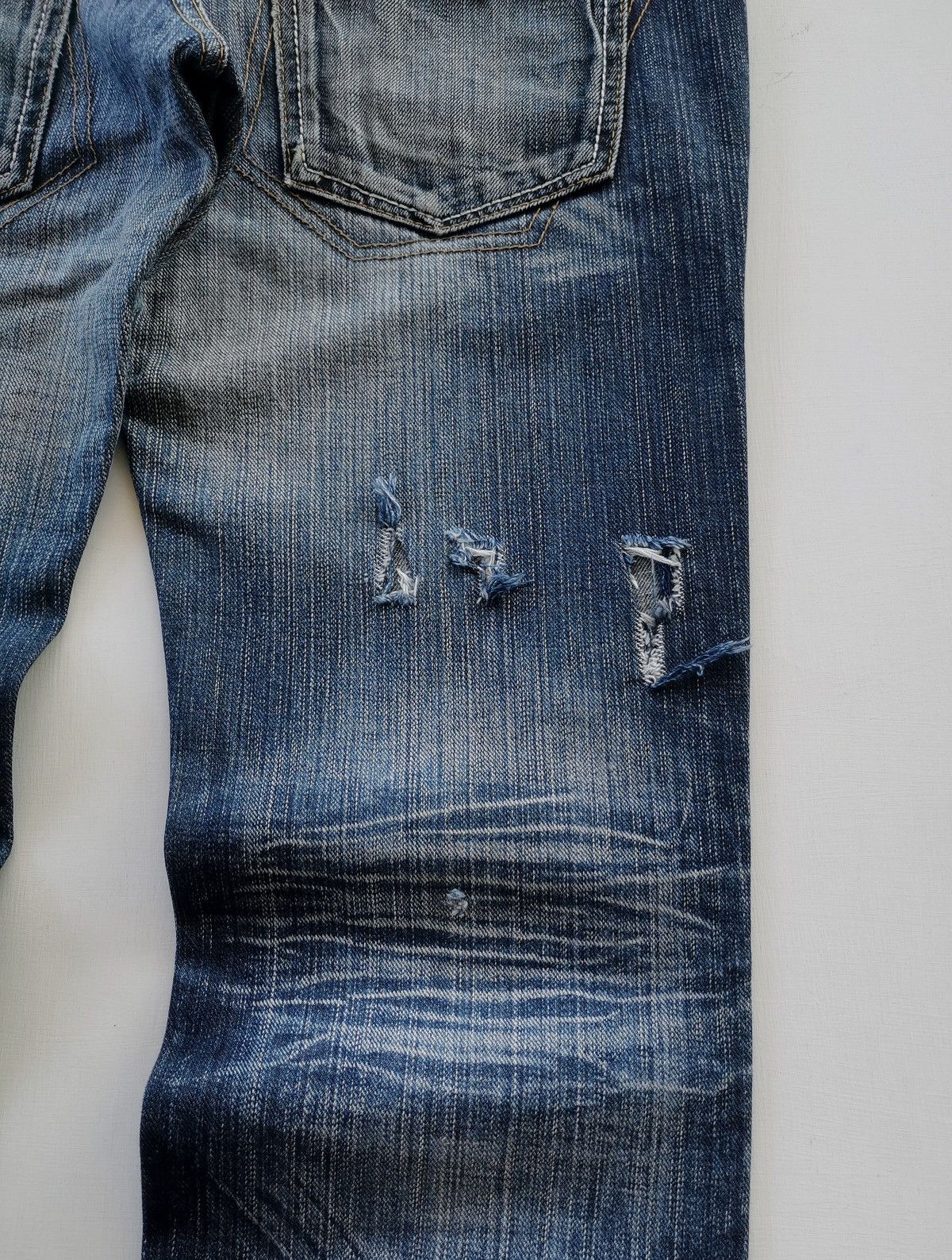 Japanese Brand Antgauge Double Waist Distressed Denim Jeans Size US 33 - 6 Thumbnail