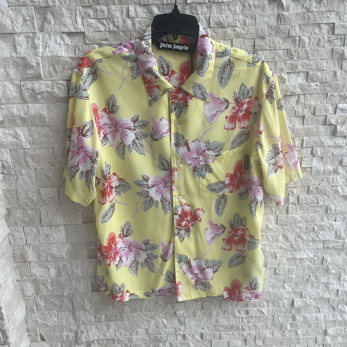 Palm Angels Palm Angels Allover Flower Print Button Up Shirt Size S Size US S / EU 44-46 / 1 - 1 Thumbnail