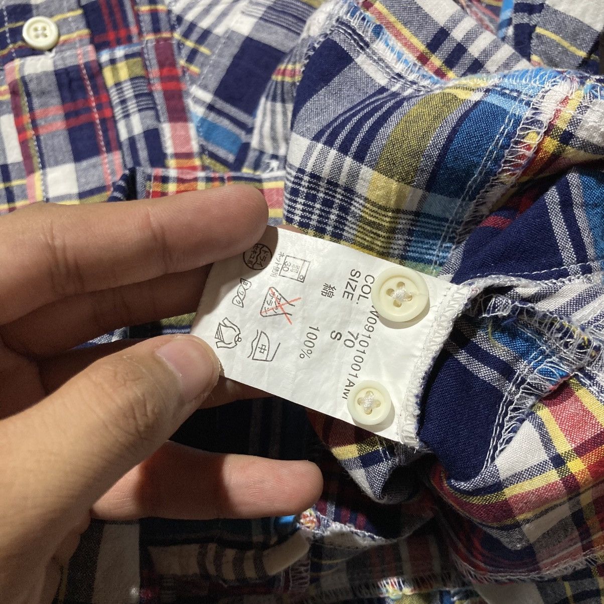 Japanese Brand 2000s Onboard Patchwork Madrass Shirt Japanese Kapital Style Size US S / EU 44-46 / 1 - 15 Thumbnail