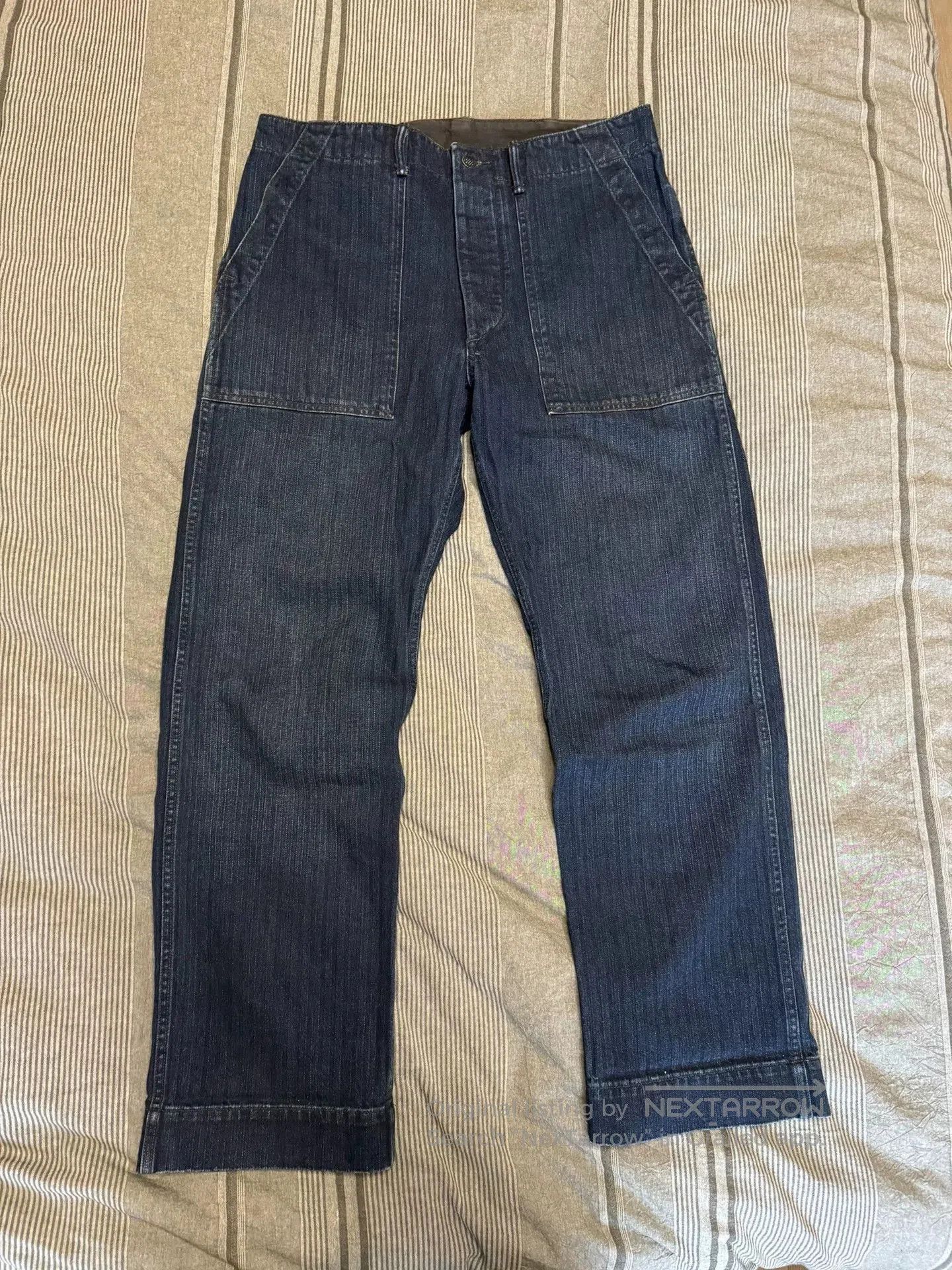 RRL Ralph Lauren vintage blue-dyed work pants from RRL. Size US 32 / EU 48 - 1 Thumbnail