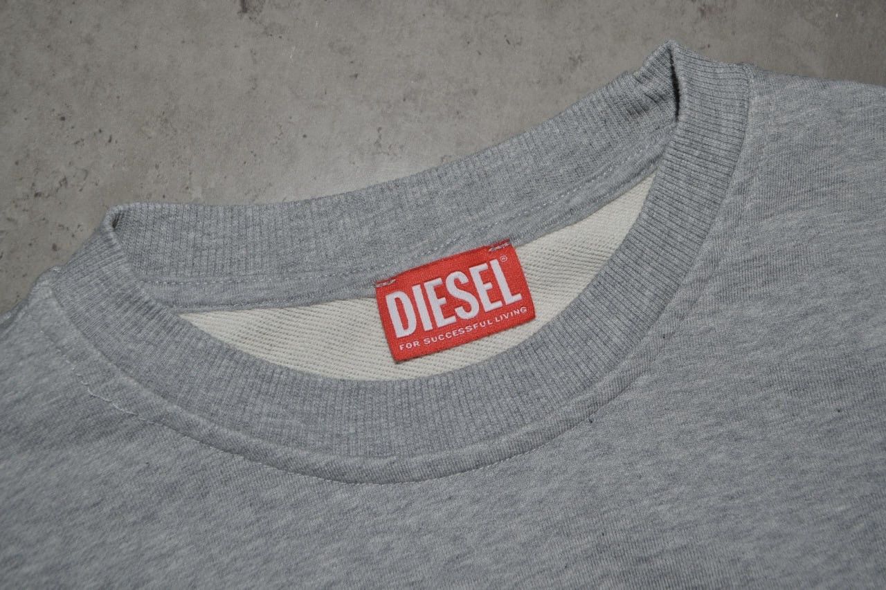 Diesel Womens Diesel Bid Logo Grey Sweatshirt Size M Size M / US 6-8 / IT 42-44 - 5 Thumbnail