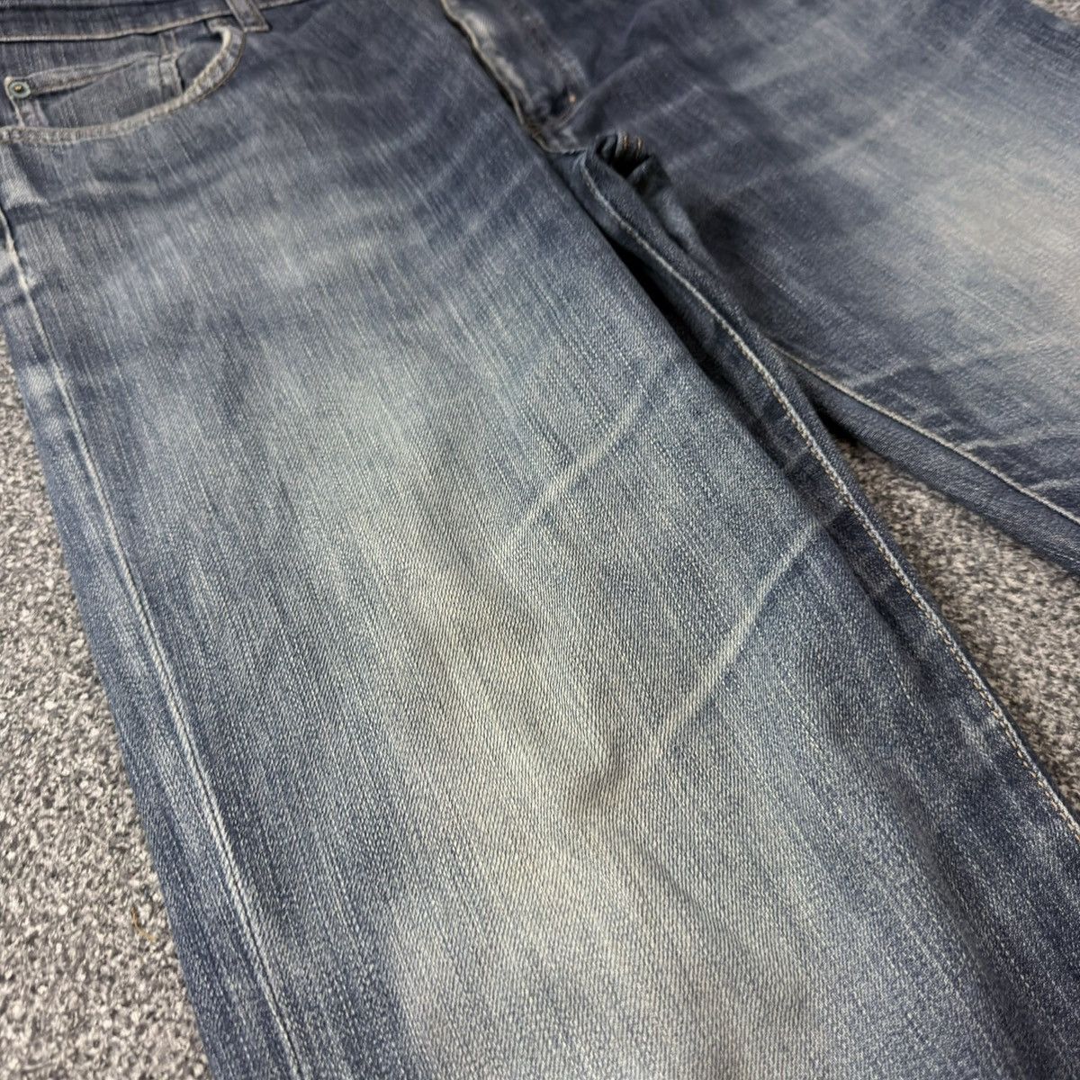 Jun Takahashi Vintage Archive Japanese Denim Uniqlo Natural Fit Wideleg Size US 36 / EU 52 - 6 Thumbnail